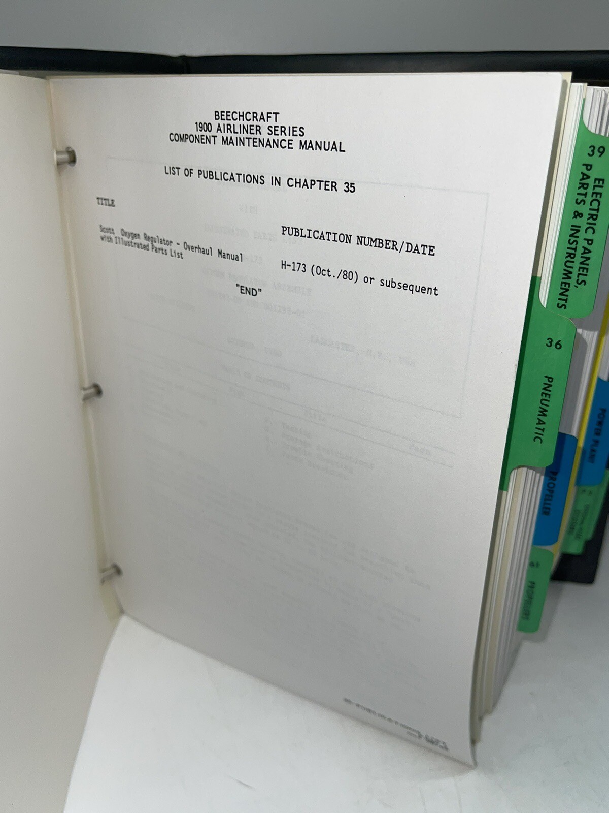 Beechcraft 1900 Airliner Series Component Maintenance Manual Volume 3