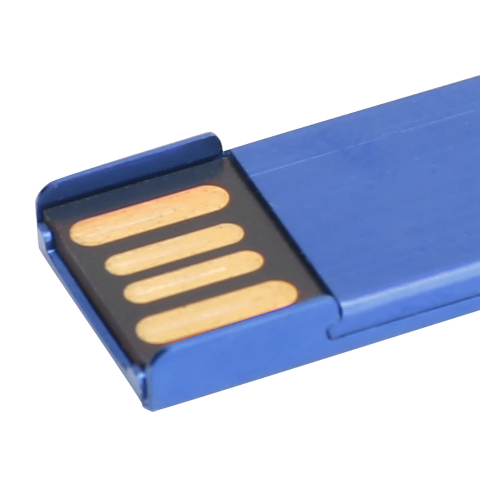 Blue USB Flash Drive Key Shape USB Memory Disc Plug And Play U Disc For Com QBUU