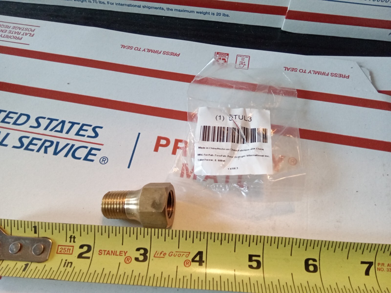 GRAINGER APPROVED 5TUL3 Snubber,Filter,1/4In NPT,1500psi,Brass New, D2