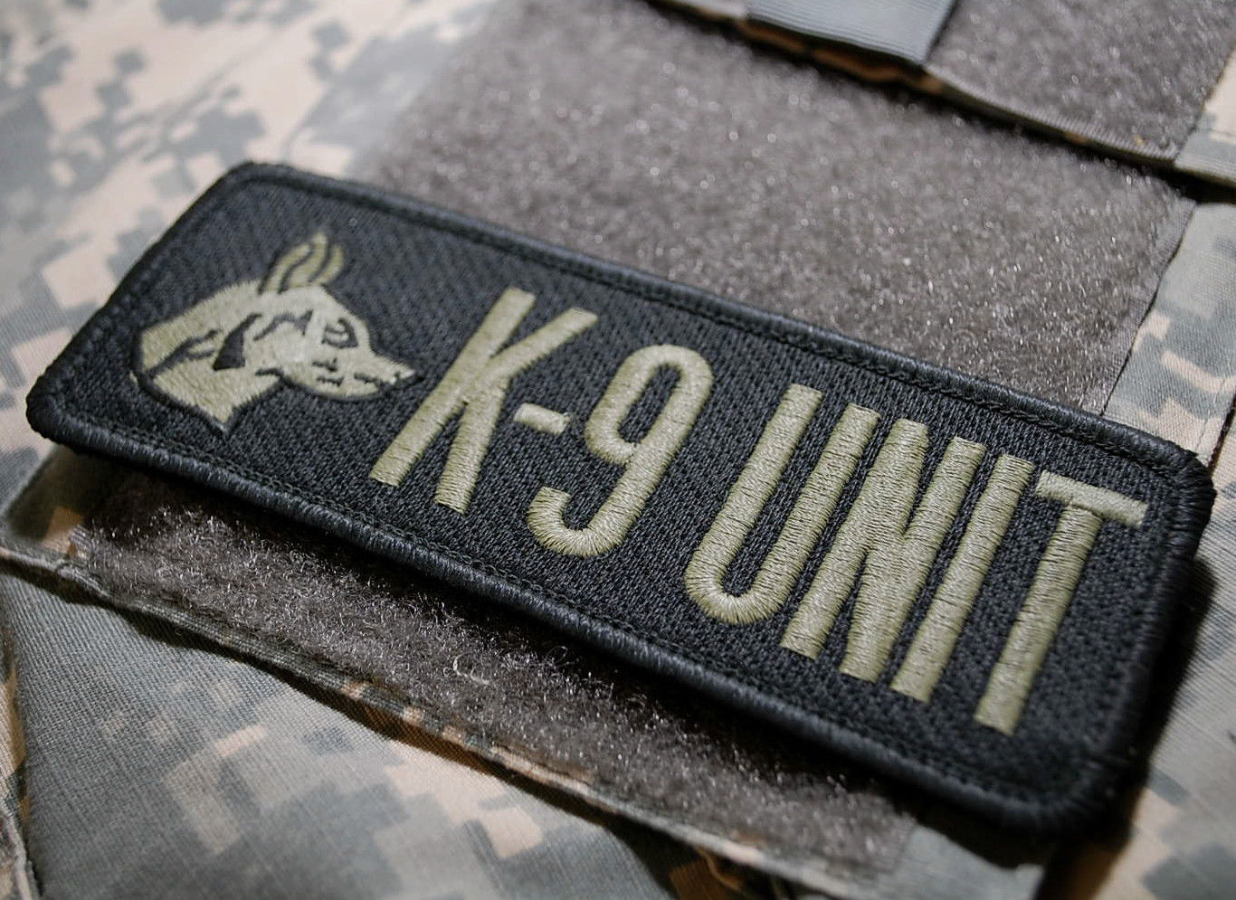 MILITARY CANINE MP SWAT POLICE K-9 GERMAN SHEPHERD SEARCH & RESCUE vêlkrö PATCH