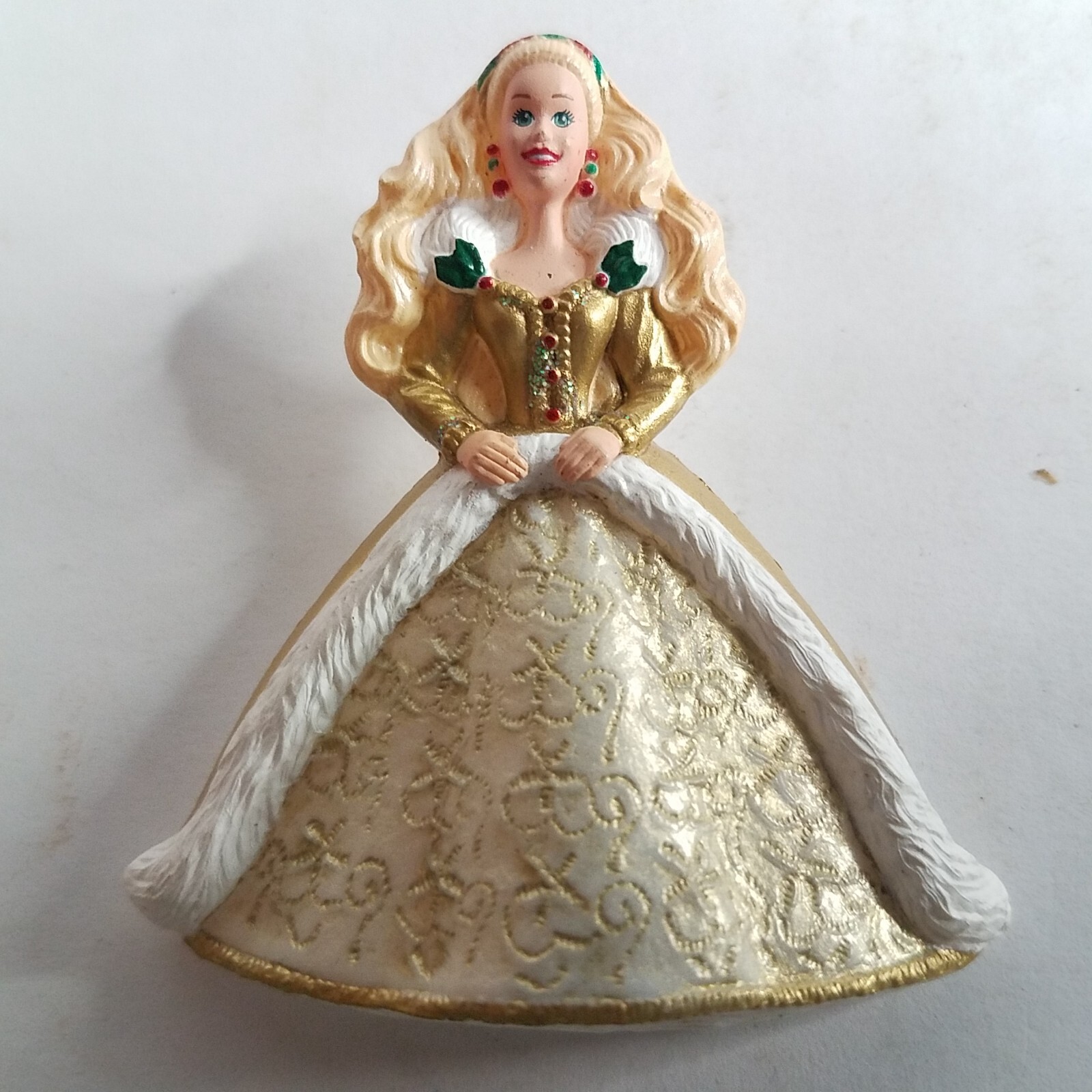 Mattel Hallmark Christmas Barbie Brooch Pin Jewelry