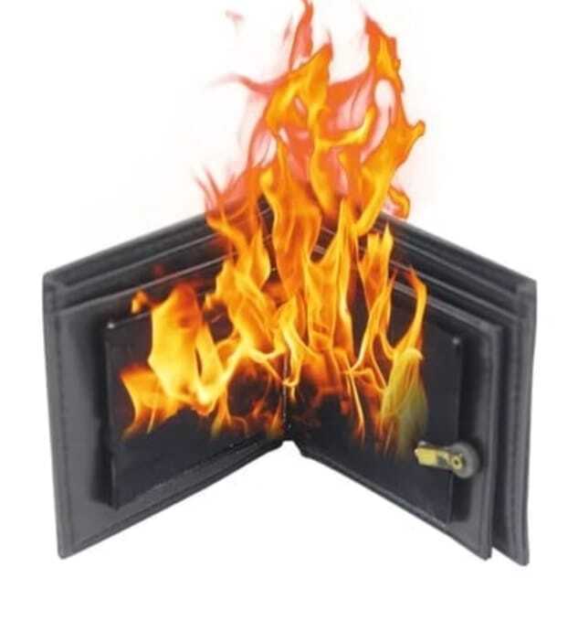 High Quality Fire Wallet Wallet Caught On fire Magic Trick
