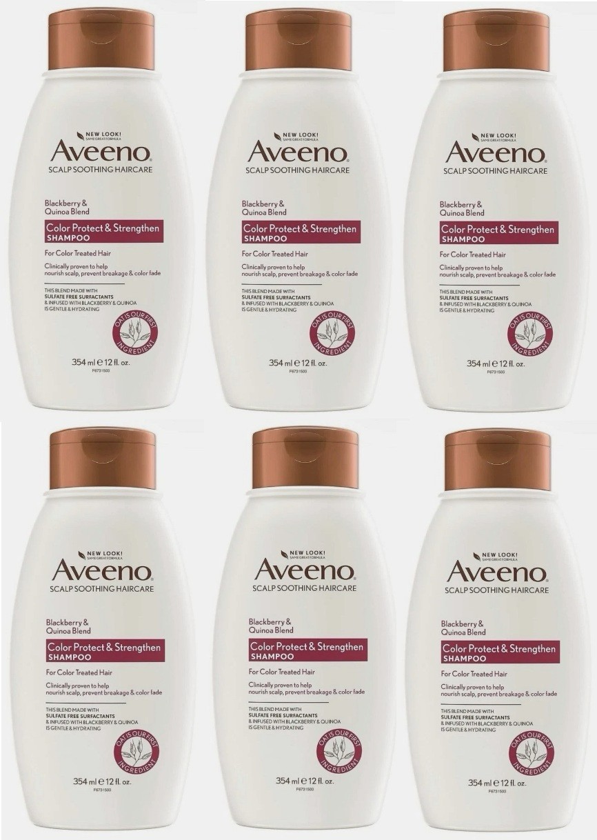 Aveeno Color Protect & Strengthen Shampoo Blackberry Quinoa 12 oz Each 6 Pack