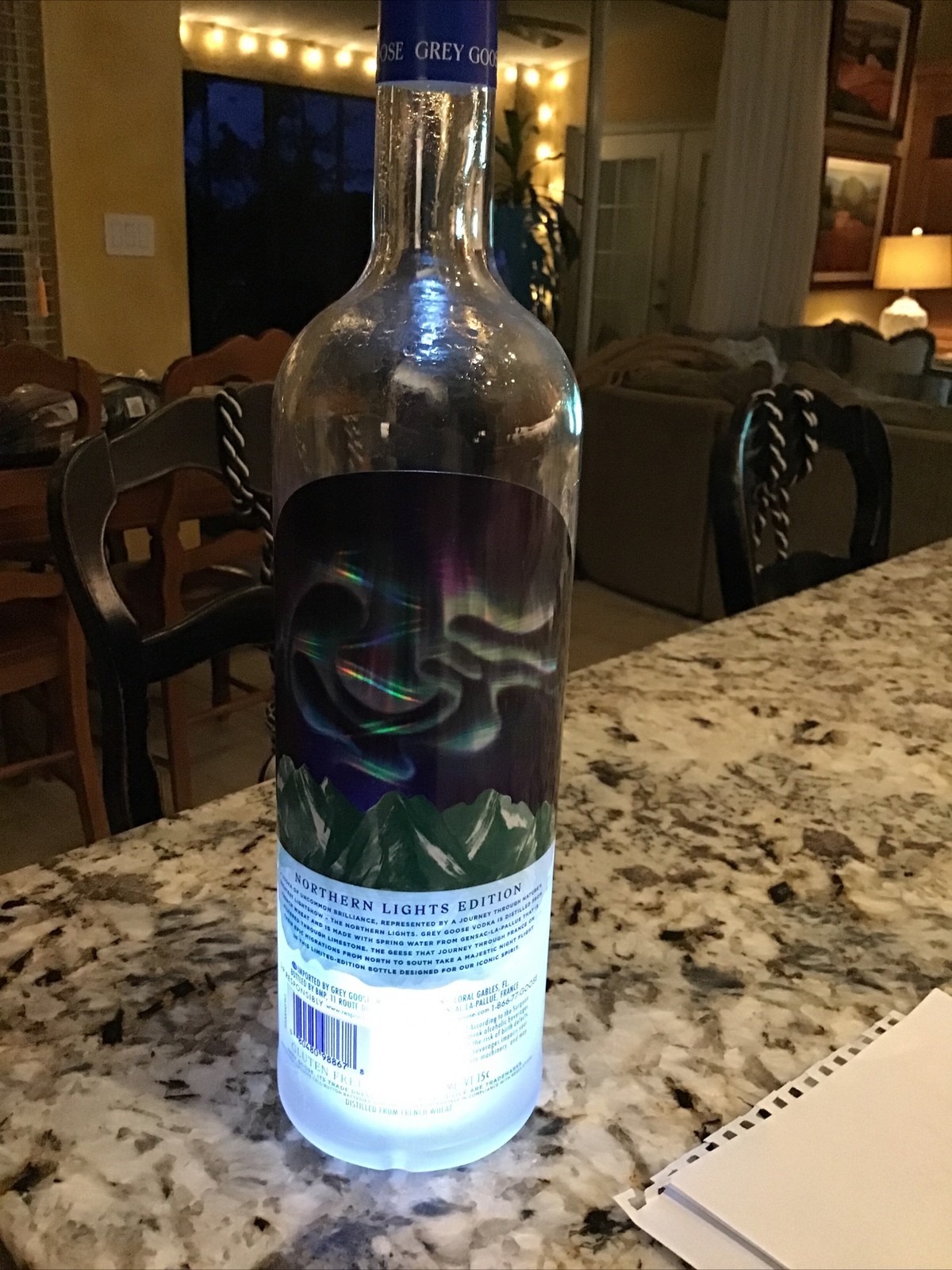 Special Edition Light Up Grey Goose Bottle Empty 1 Liter