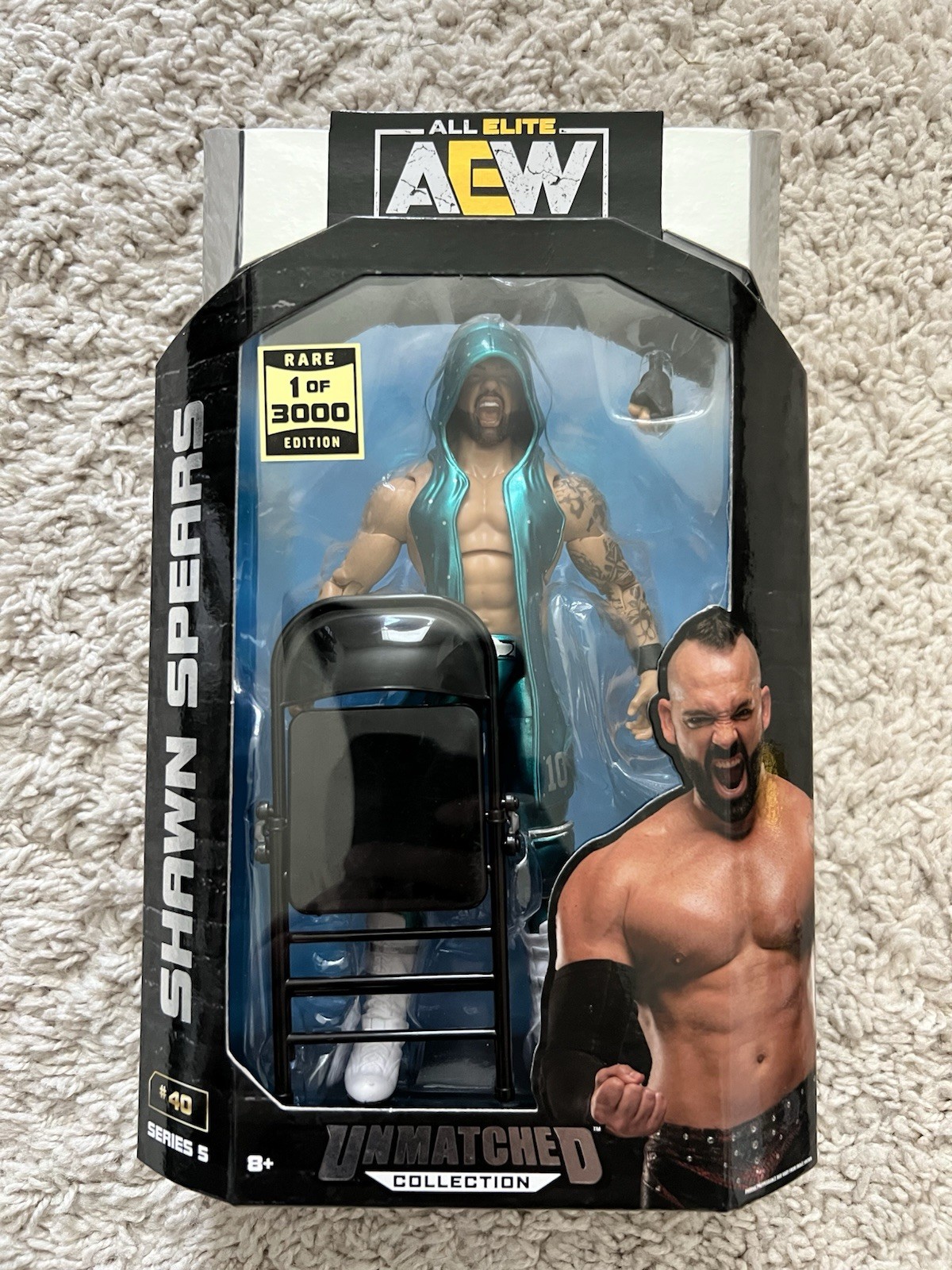 AEW Unmatched Series 5 Shawn Spears Rare Edition Action Figure 1 of 3000 CHASE