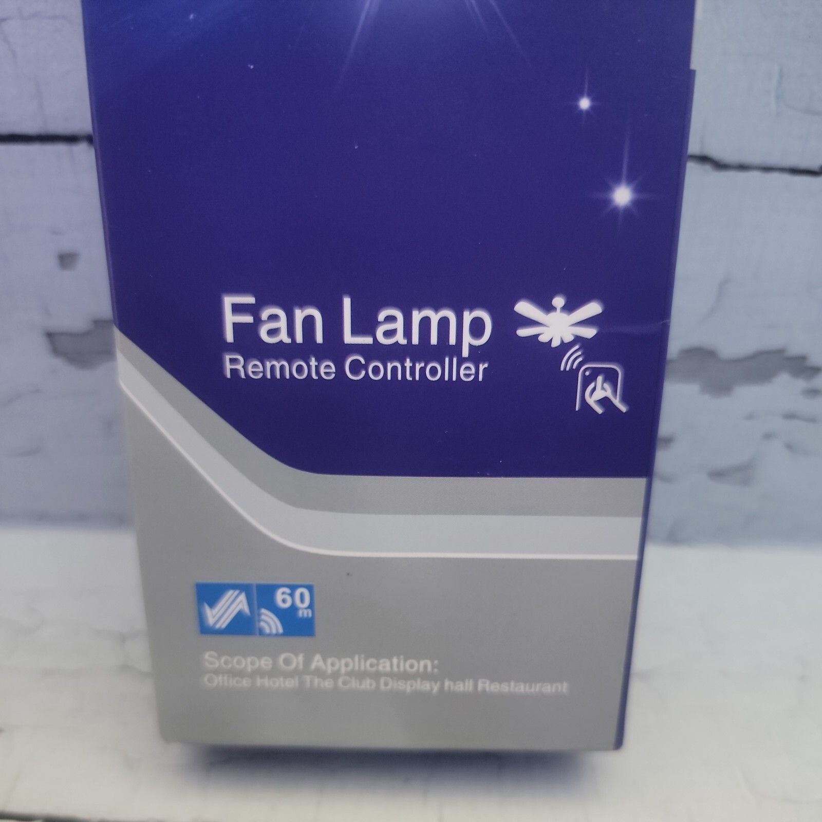 PIKEMAN Fan Lamp Remote Control With Wall Mount -New Opened Box