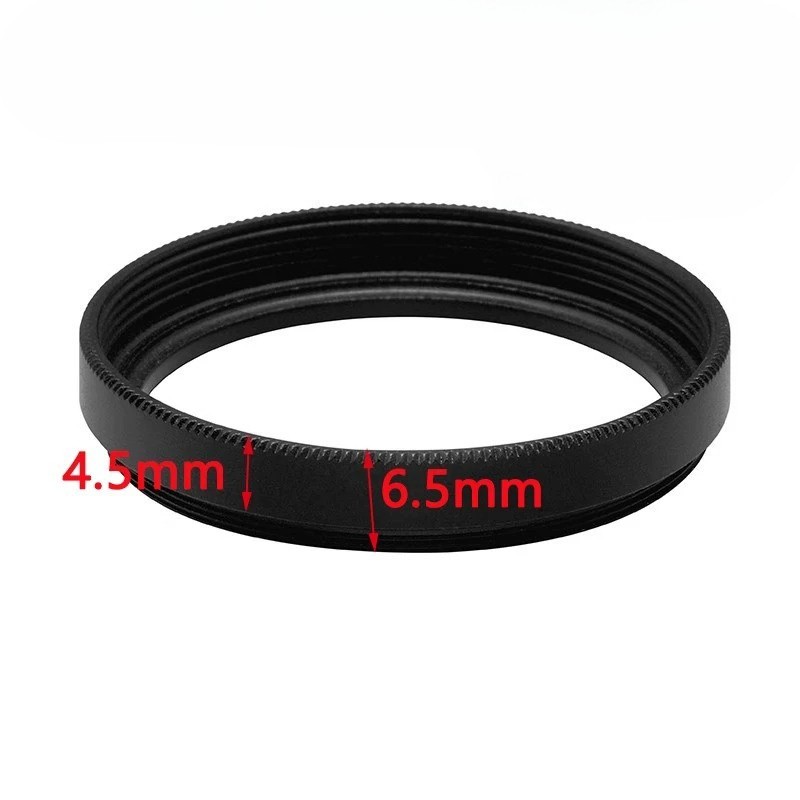 Aluminum Same Diameter Extension Stack Ring M25-M95mm Male to Female Thread