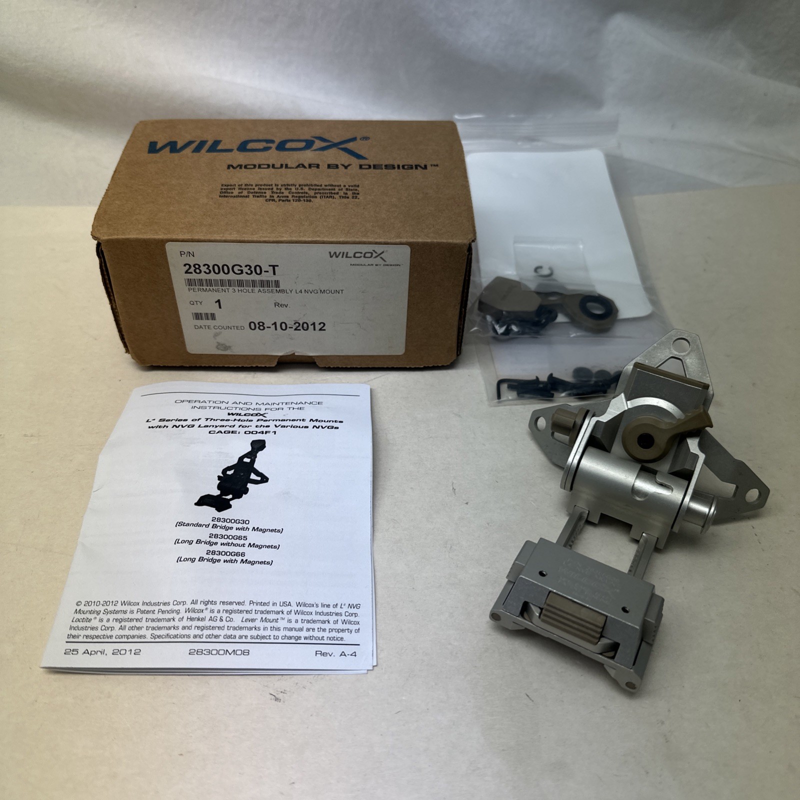 Rare Old Gen Wilcox L4 G30 Breakaway NVG Mount Early GWOT NSW JSOC MARSOC SOCOM