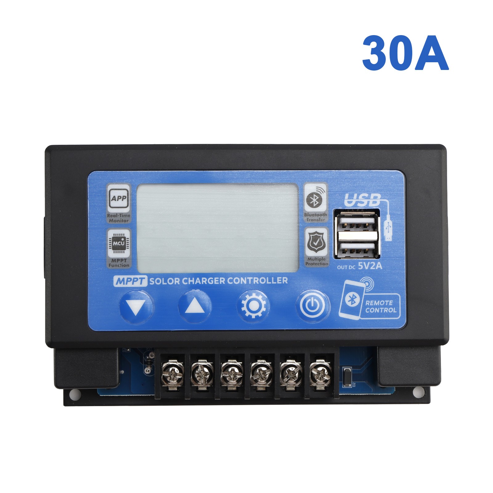 30A Embedded MPPT Solar Controller Bluetooth APP Intelligent Solar Control