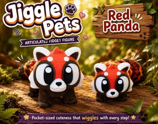 Jiggle Pet - Red Panda