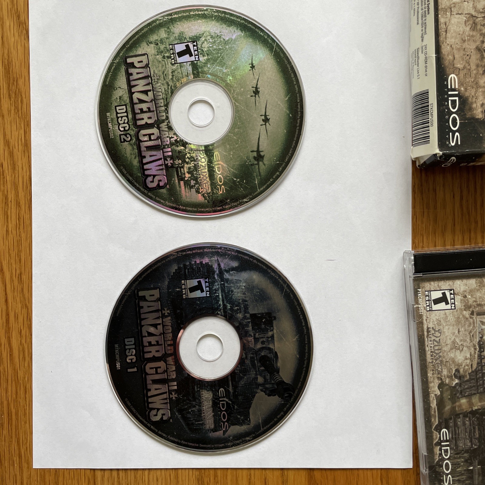 World War II Panzer Claws PC GAME Very Good Condition