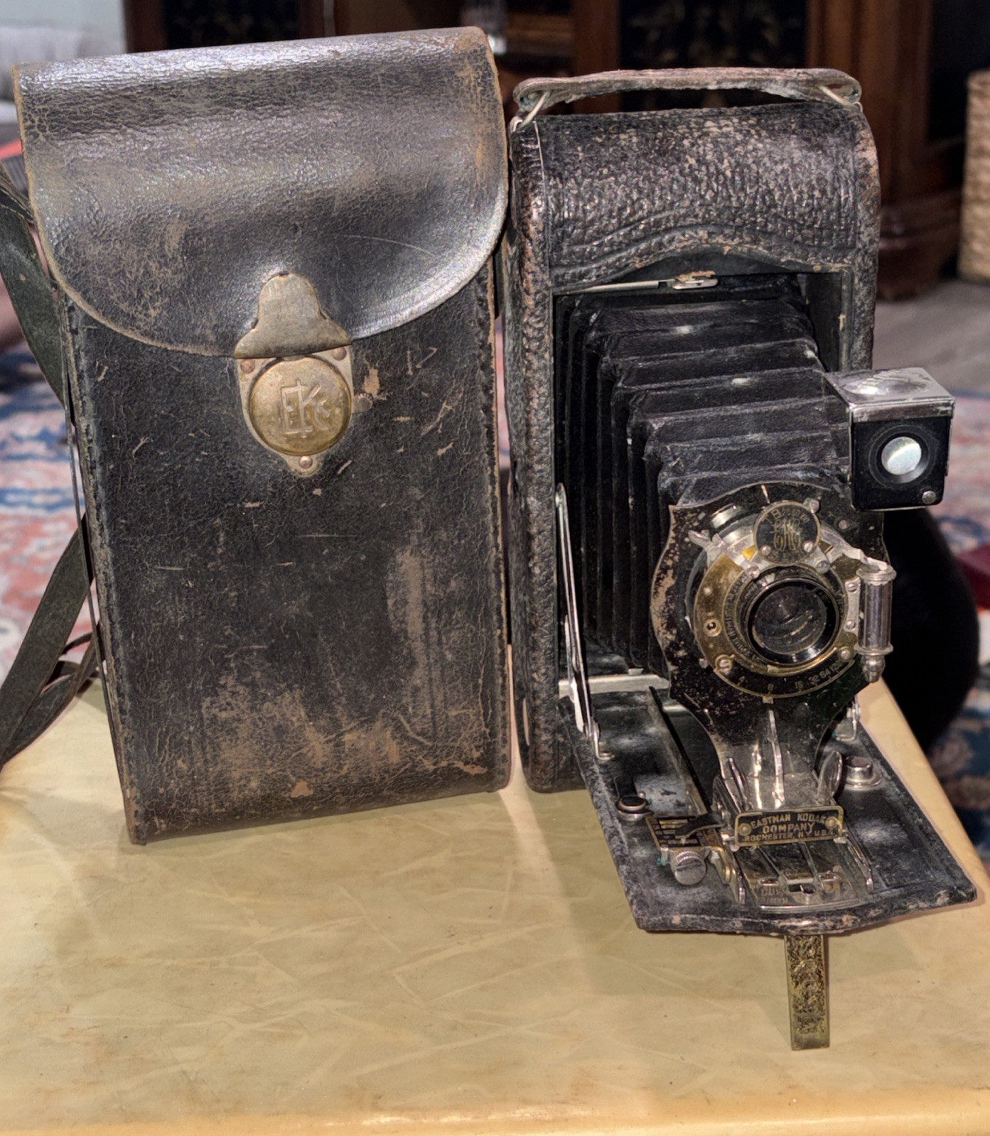Kodak No. 1A Folding Pocket Kodak Camera RR Lens Model D c.1910-1914 V37