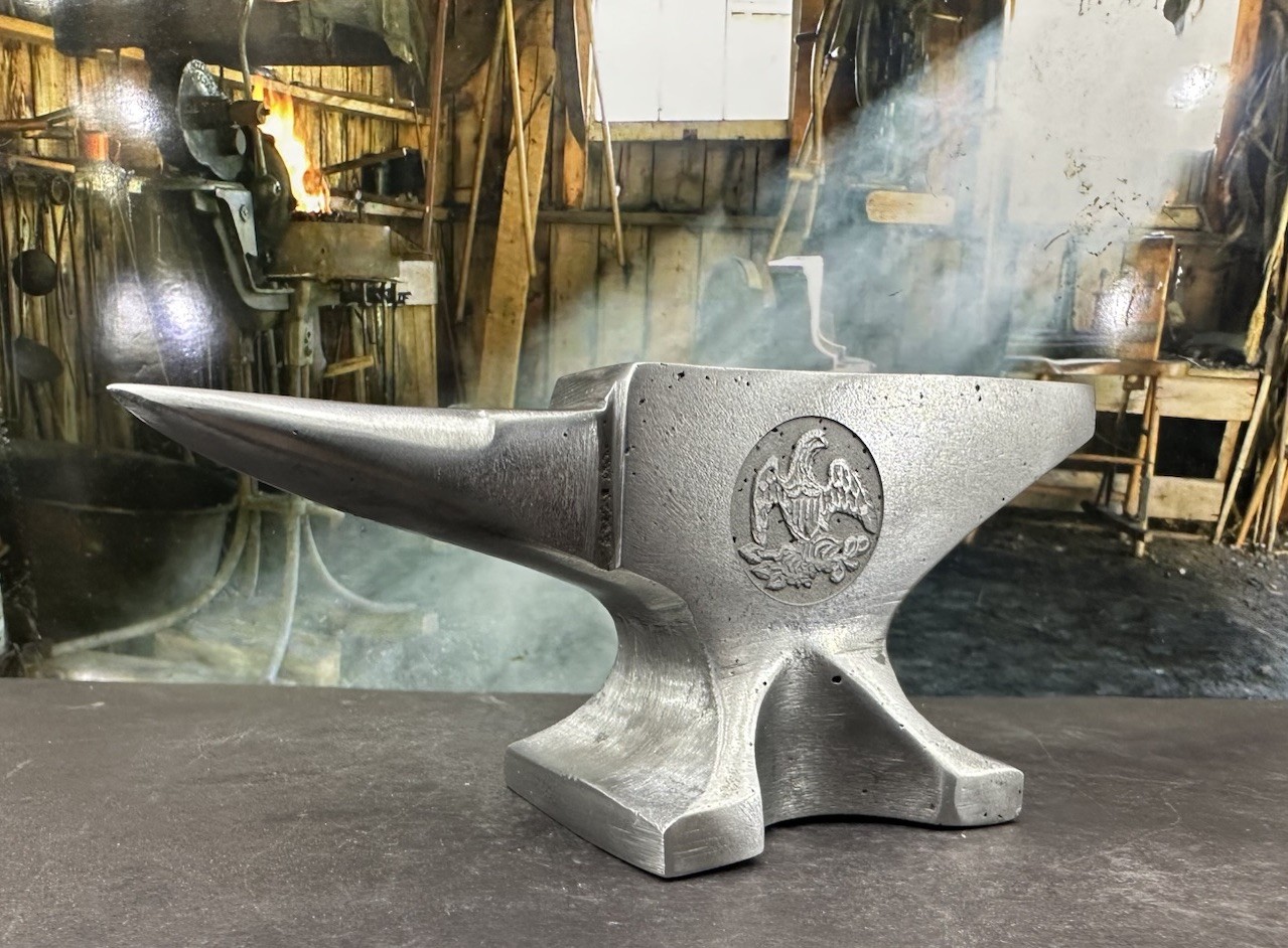 Tribute Mini Solid Aluminum Blacksmith Anvil Fisher Norris Trenton NJ Reproducti