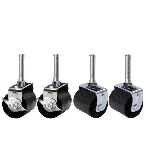 King's Brand Heavy Duty Caster Wheels Bed Frame ~Set Of 4~ (2 Locking & 2 None