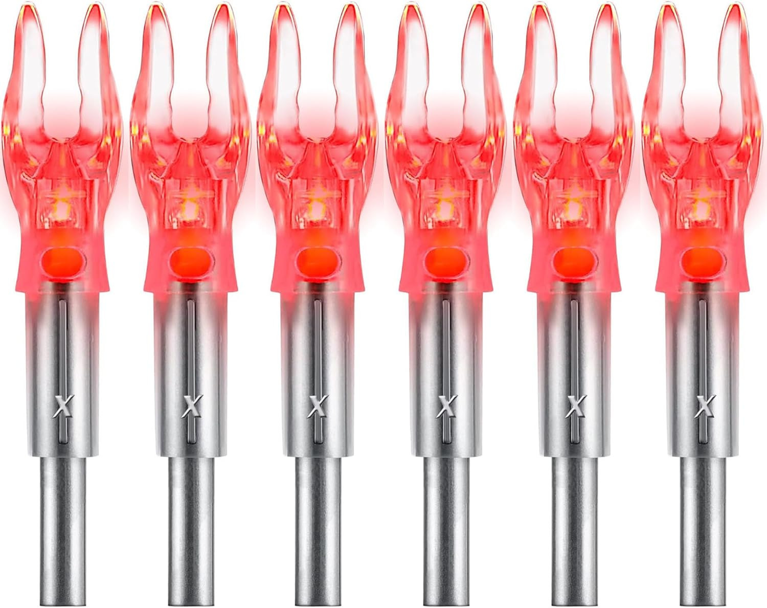 Lighted Nocks X/5.2Mm 6 PCS LED Arrow Nock Universal for Arrows with .204 .233 .