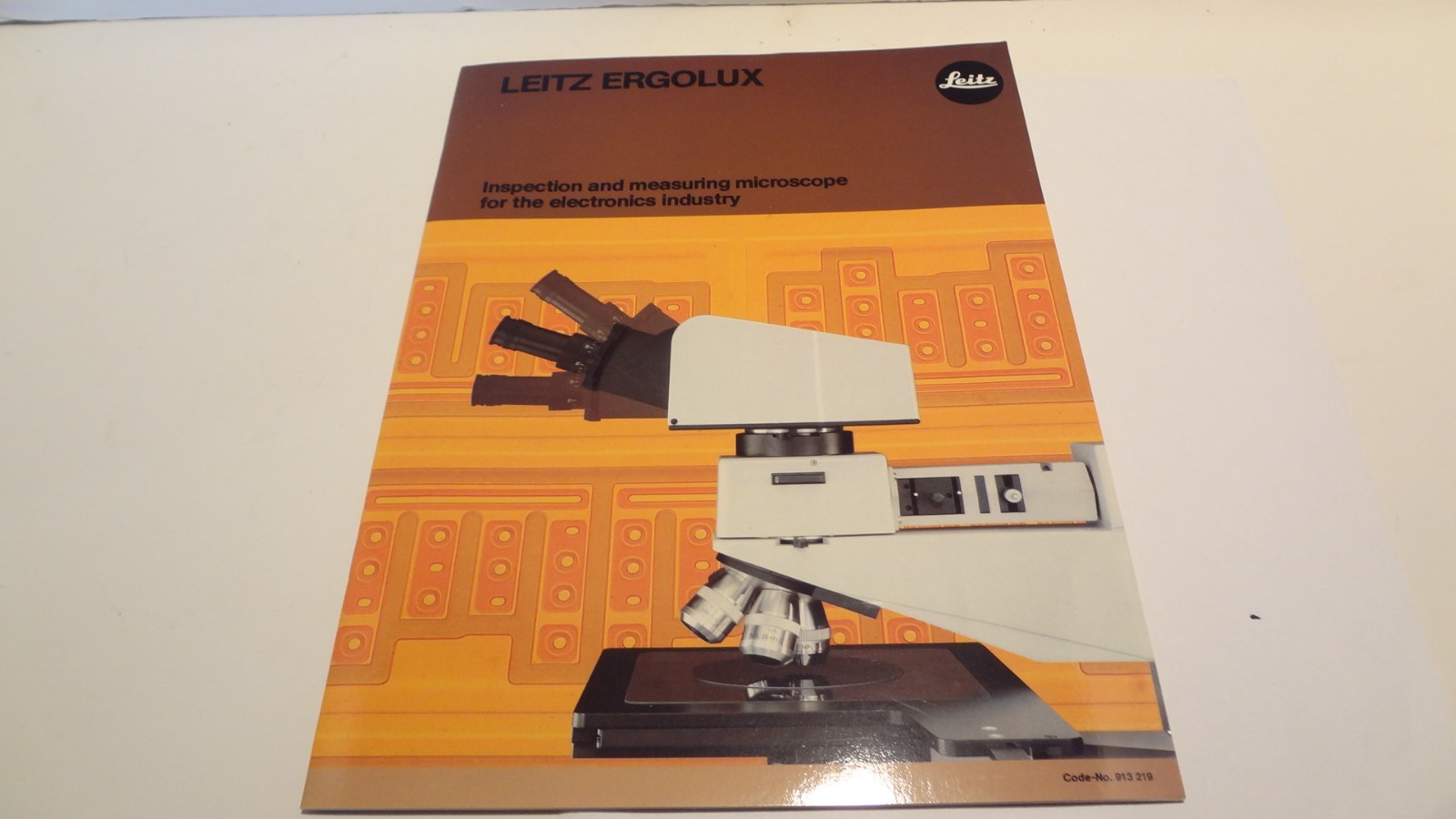 LEITZ ERGOLUX MICROSCOPE  BROCHURE 1985 *NEW*