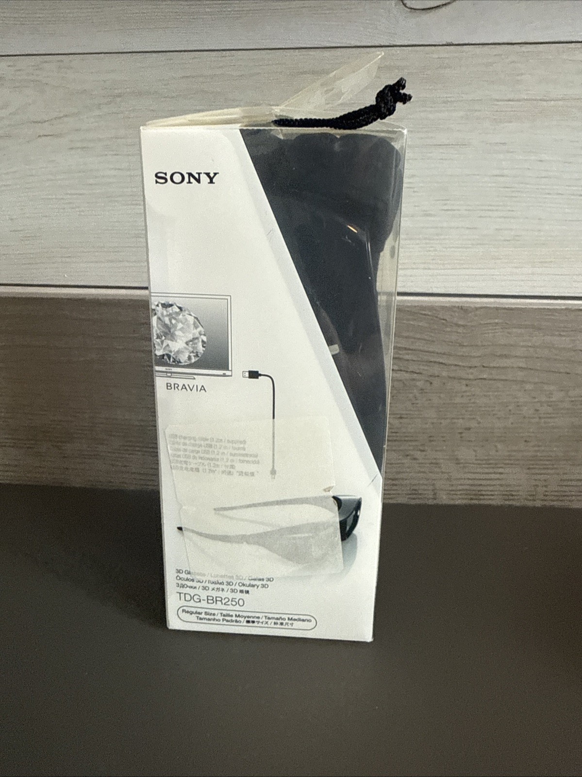 Sony TDG-BR250 Active 3D Glasses New Regular Size