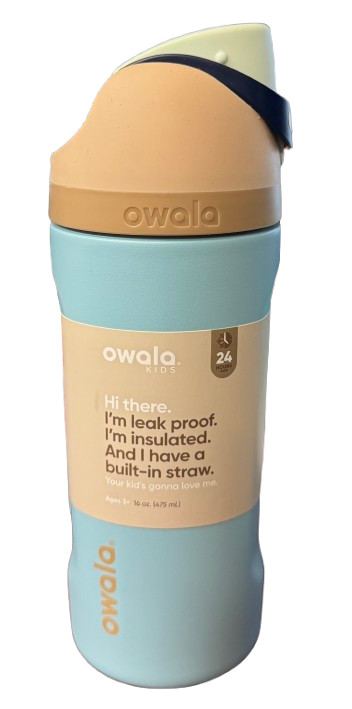 Owala 16oz Kids' FreeSip Stainless Steel- Rocky Shore Blue Water Bottle