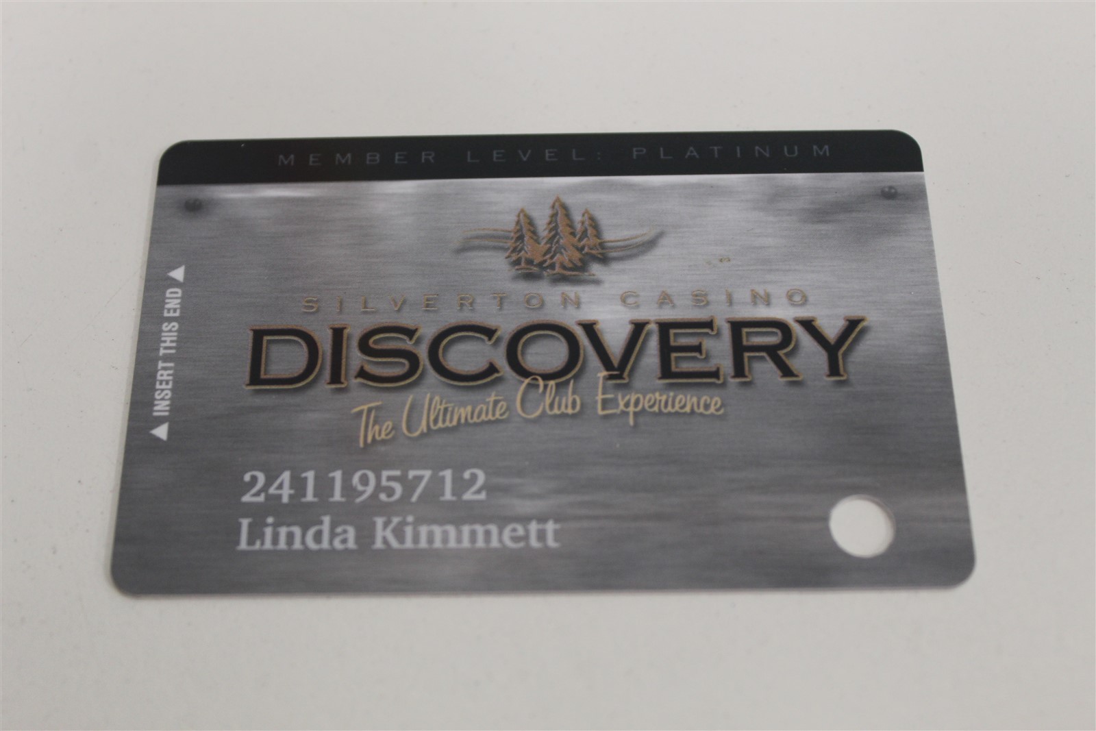 SILVERTON HOTEL CASINO DISCOVERY PLATINUM LOYALTY / SLOT CARD