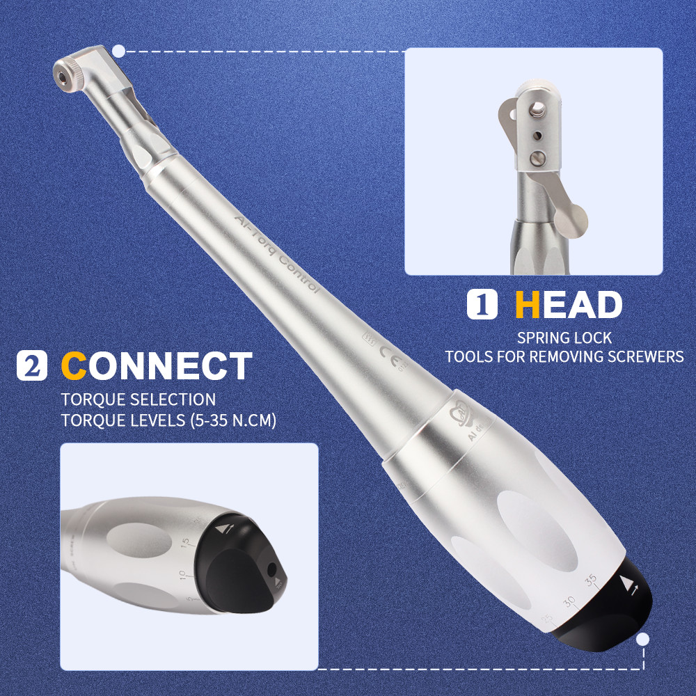 Universal Handpiece Dental Implant Tool Repair Tools with 12 Driver Head Kit