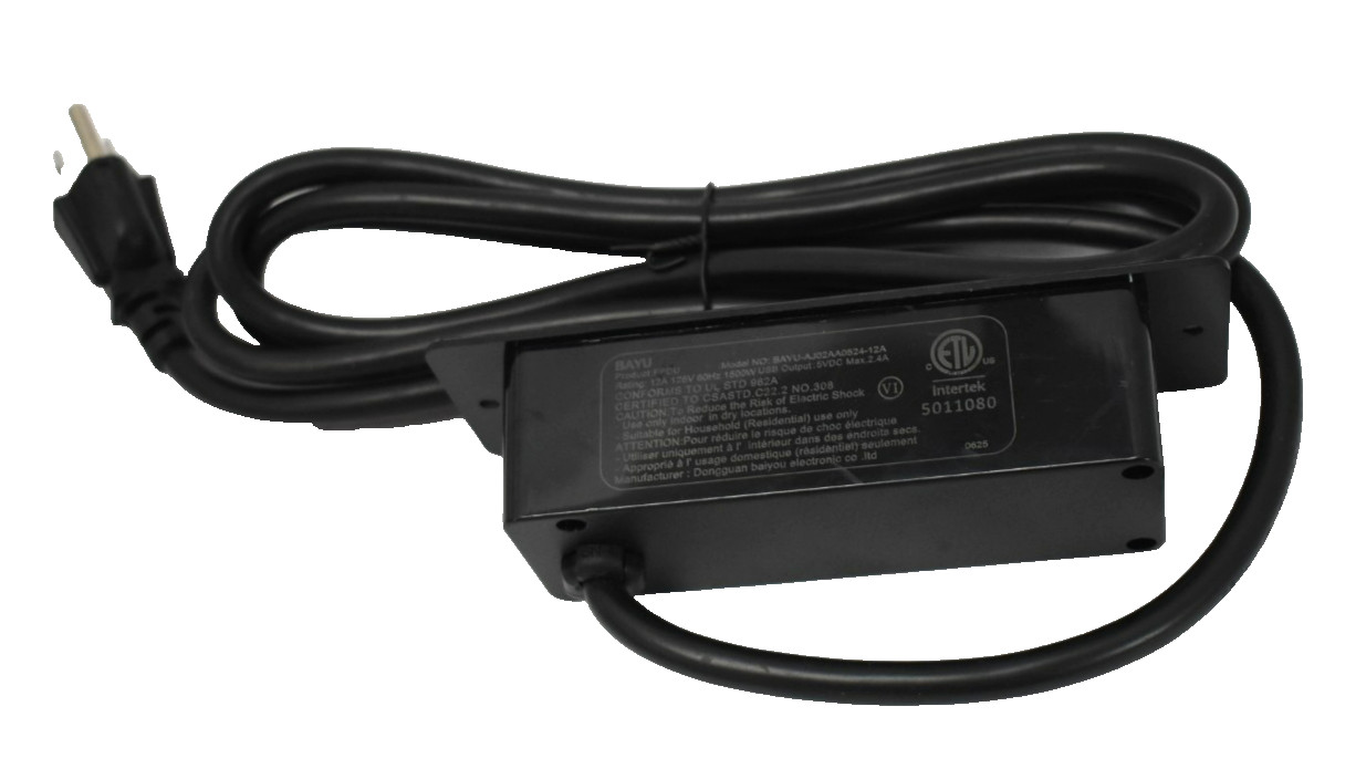Bayu Recessed Furniture Outlet BAYU-AJ02AA0524-12A w/ 2 Outlets & USBs 125V