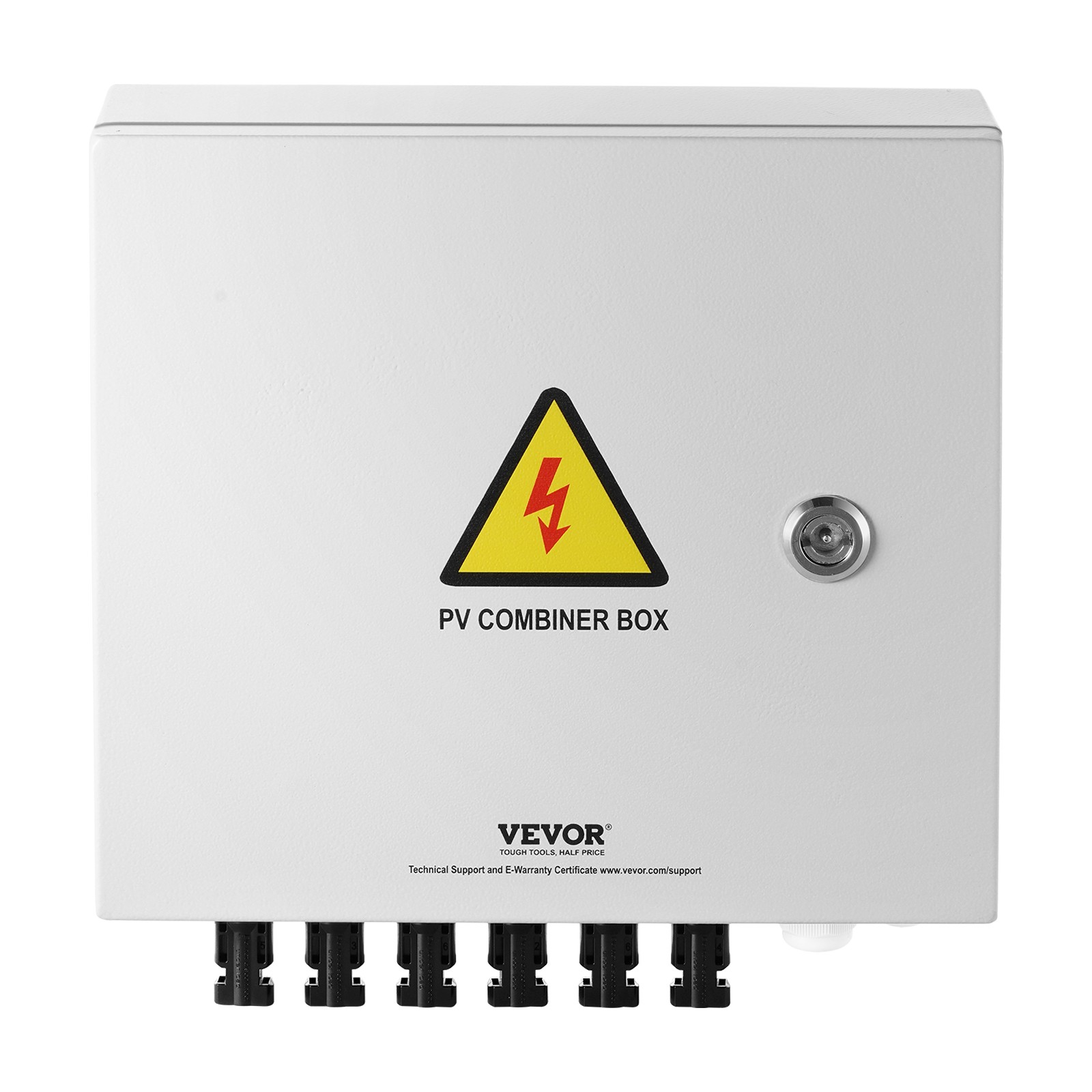 Solar PV Combiner Box 6 String 10A for Solar Panel System Steel Case IP65