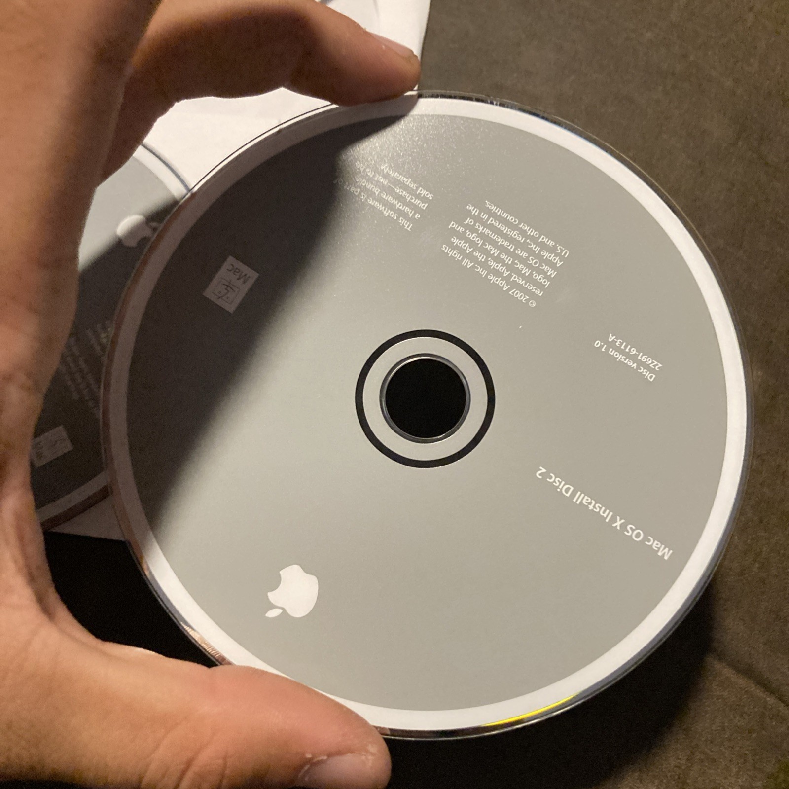 MacBook Pro Mac OS X Install Disc 1 & 2 Version 10.5 2007 OEM