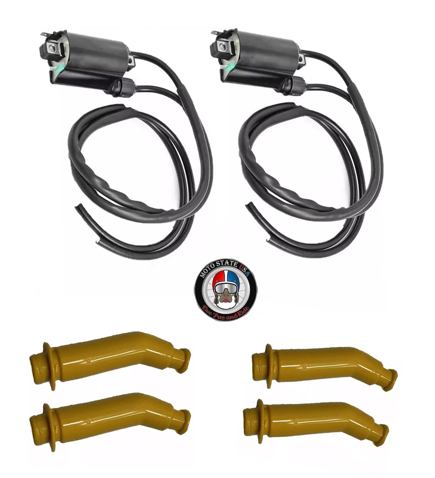 2x Ignition Coil & Spark Plug For or Honda Pioneer 700 (2015-2021)