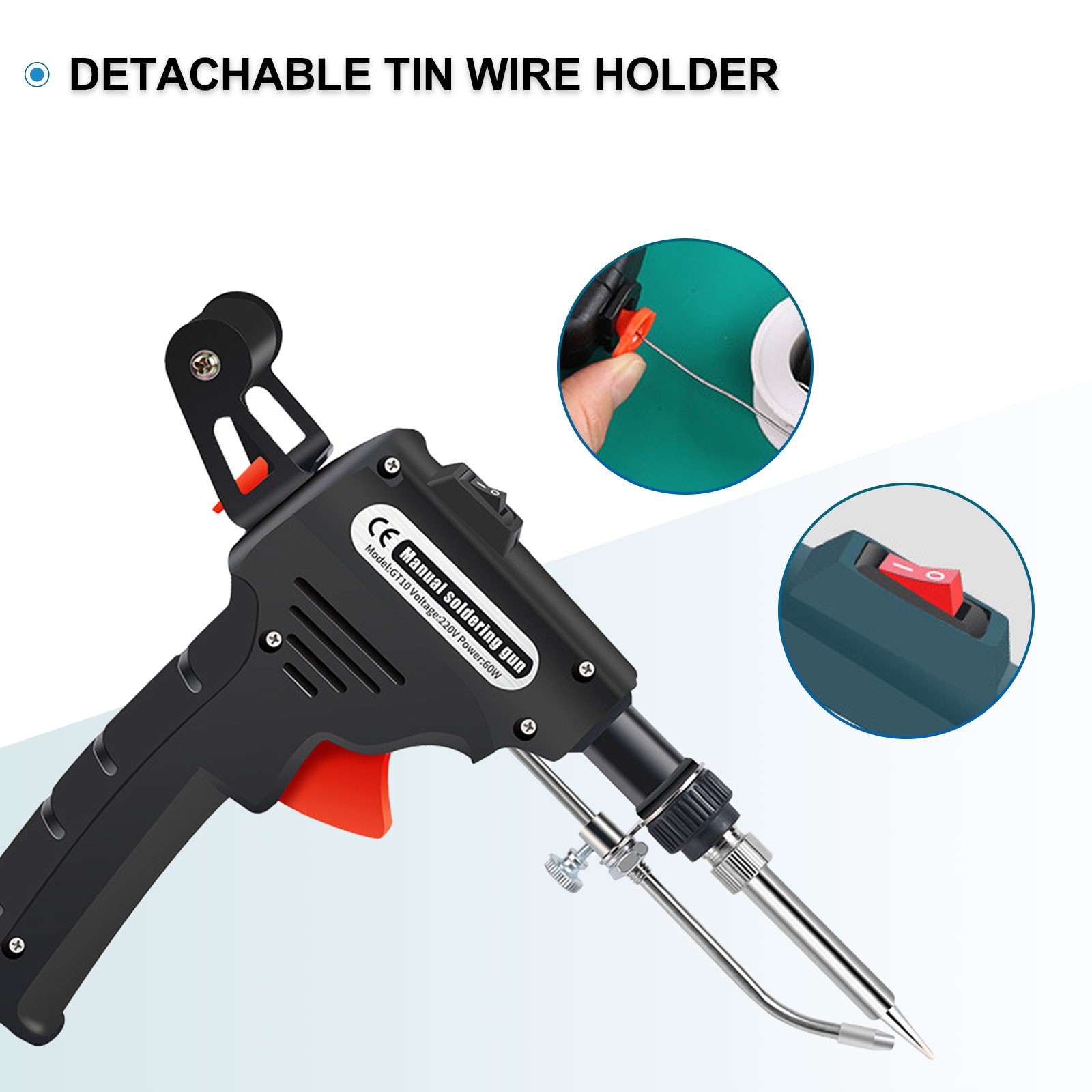 Multi-Function Iron Welder Automatic Hand-Held Solder Iron High accuracy 110V