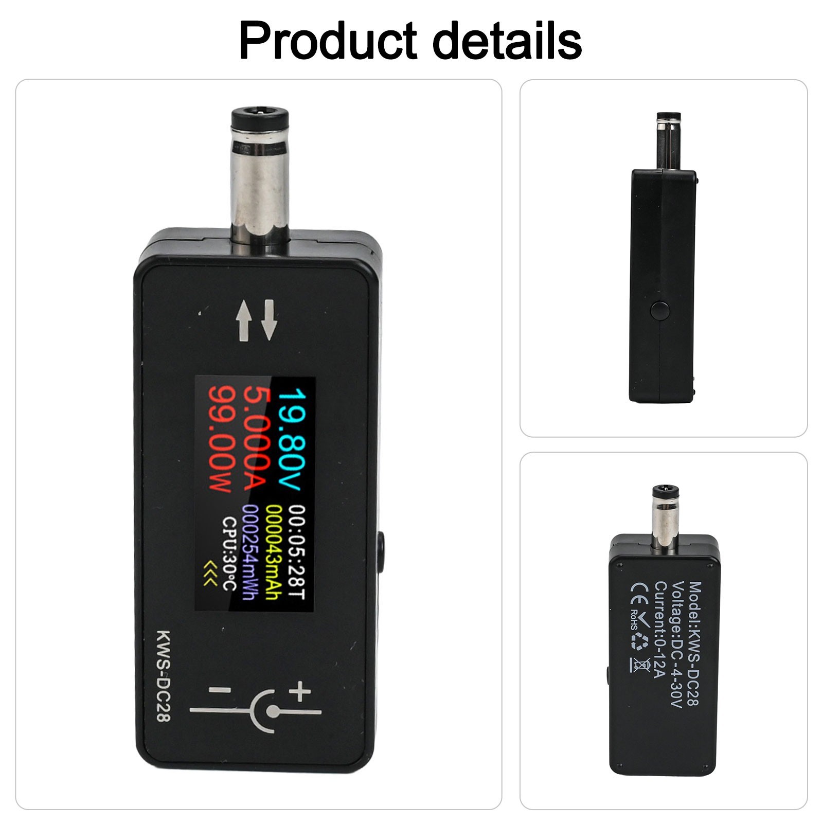 Voltage and Current Interface Tester 0 96 inch Display for Multiple Uses