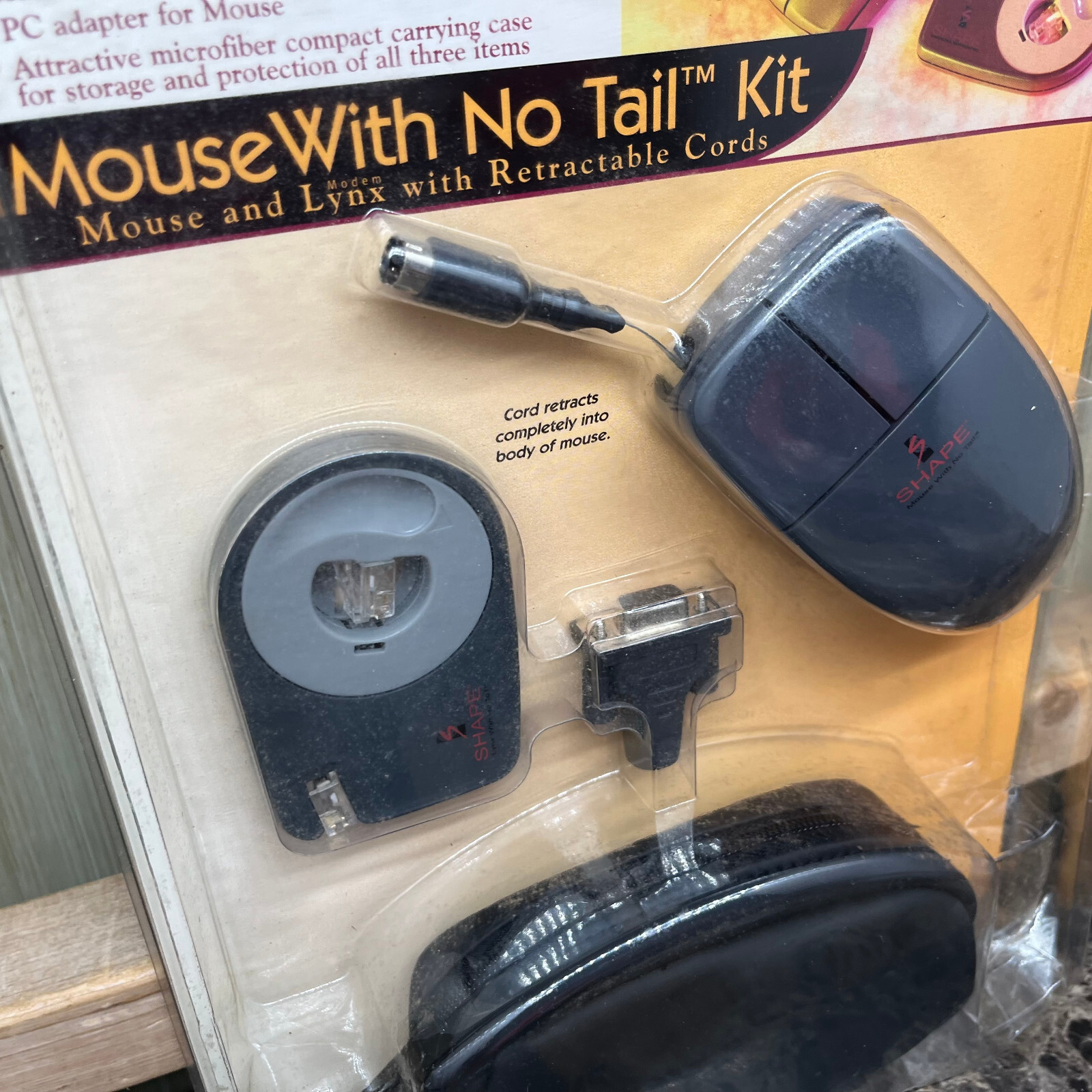 Mouse With No Tail & Lynx With No Tail Wireless Mouse & Wireless Modem Vtg Tech