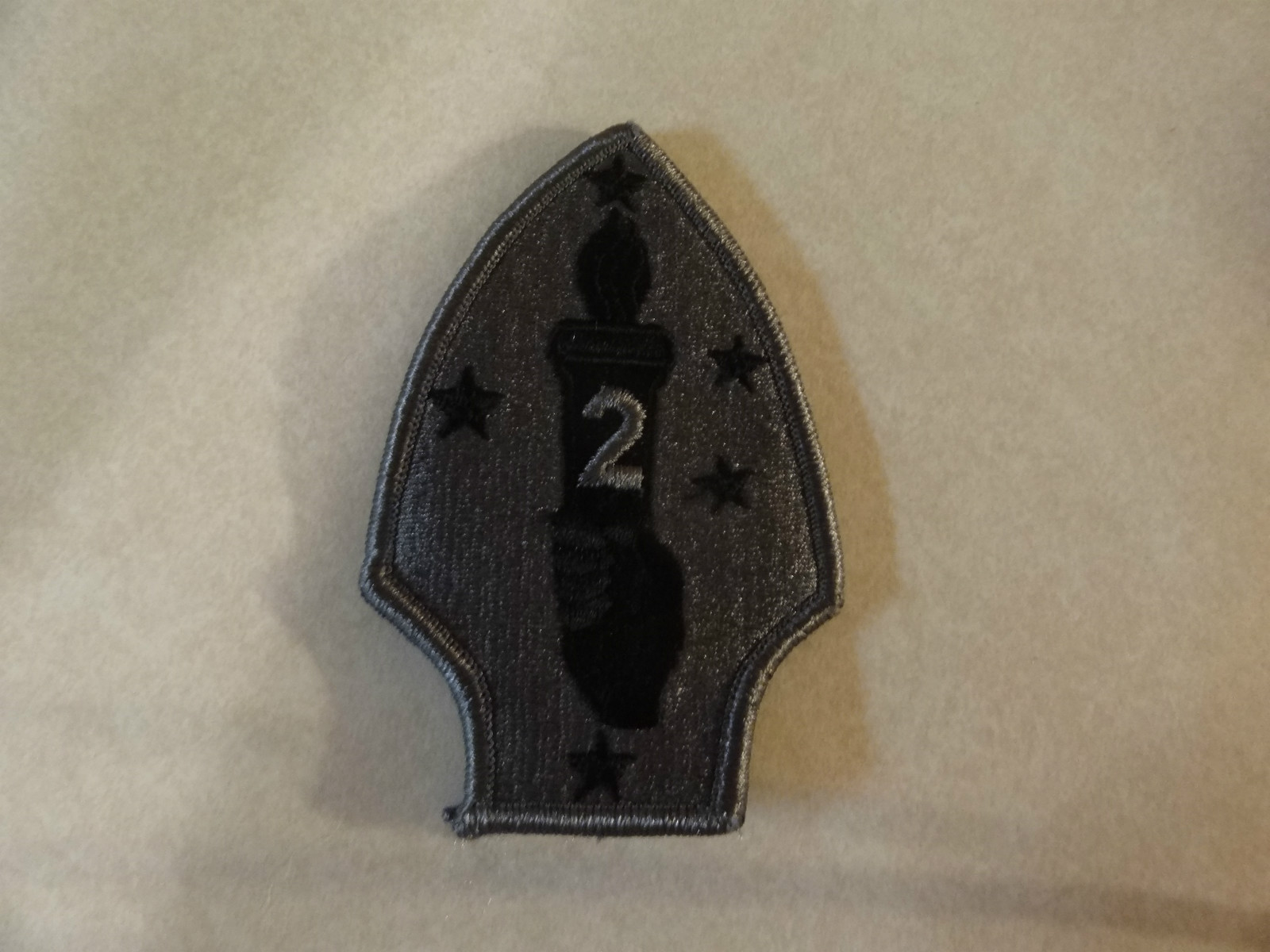 US MILITARY PATCH USMC 2ND MARINE DIVISION HOOK AND LOOP BACK MARINE CORPS