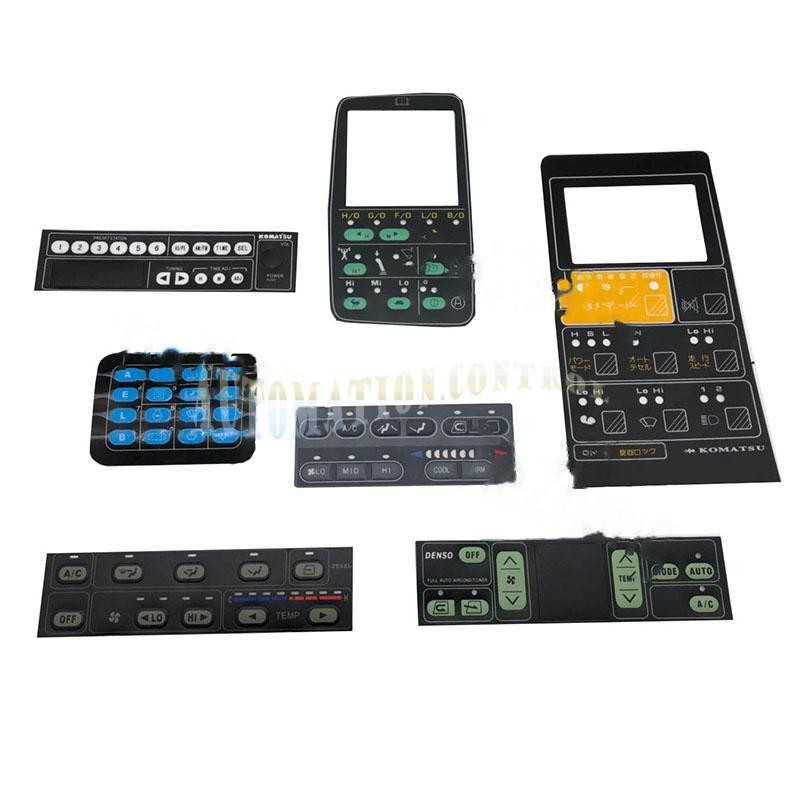 Membrane Keypad Fits KOMATSU Excavator PC120 200 300 400-5-6-7 Protective Film
