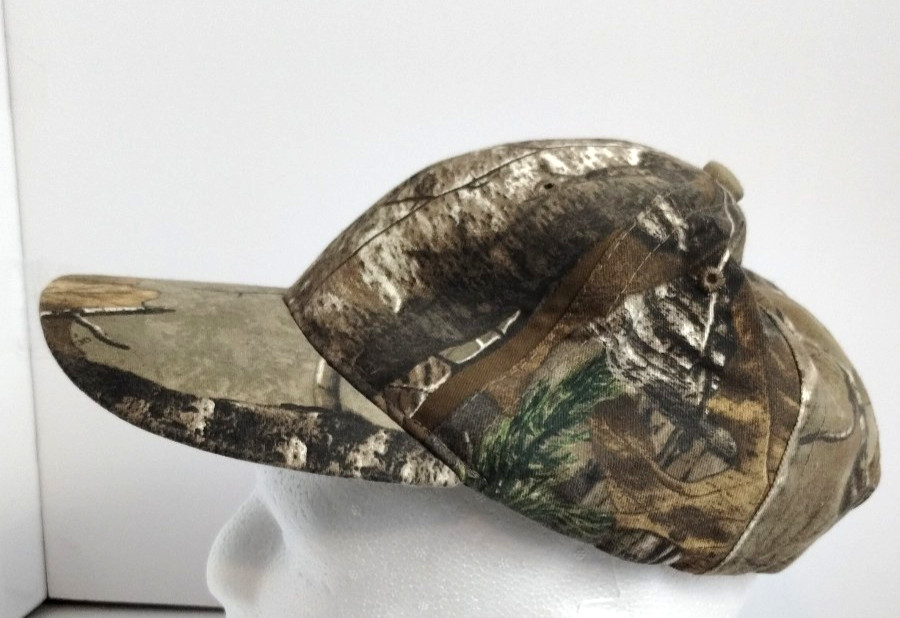 Realtree Bone Collector Camouflage Hat Lighted Bill New
