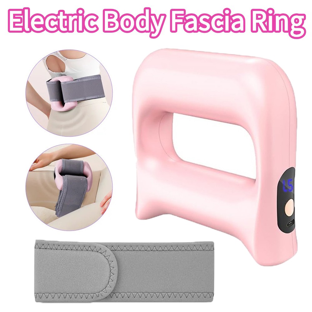 Fascia Ring Massager w/ Strap 5-Mode Full Body Relief & Portability Waist & Legs