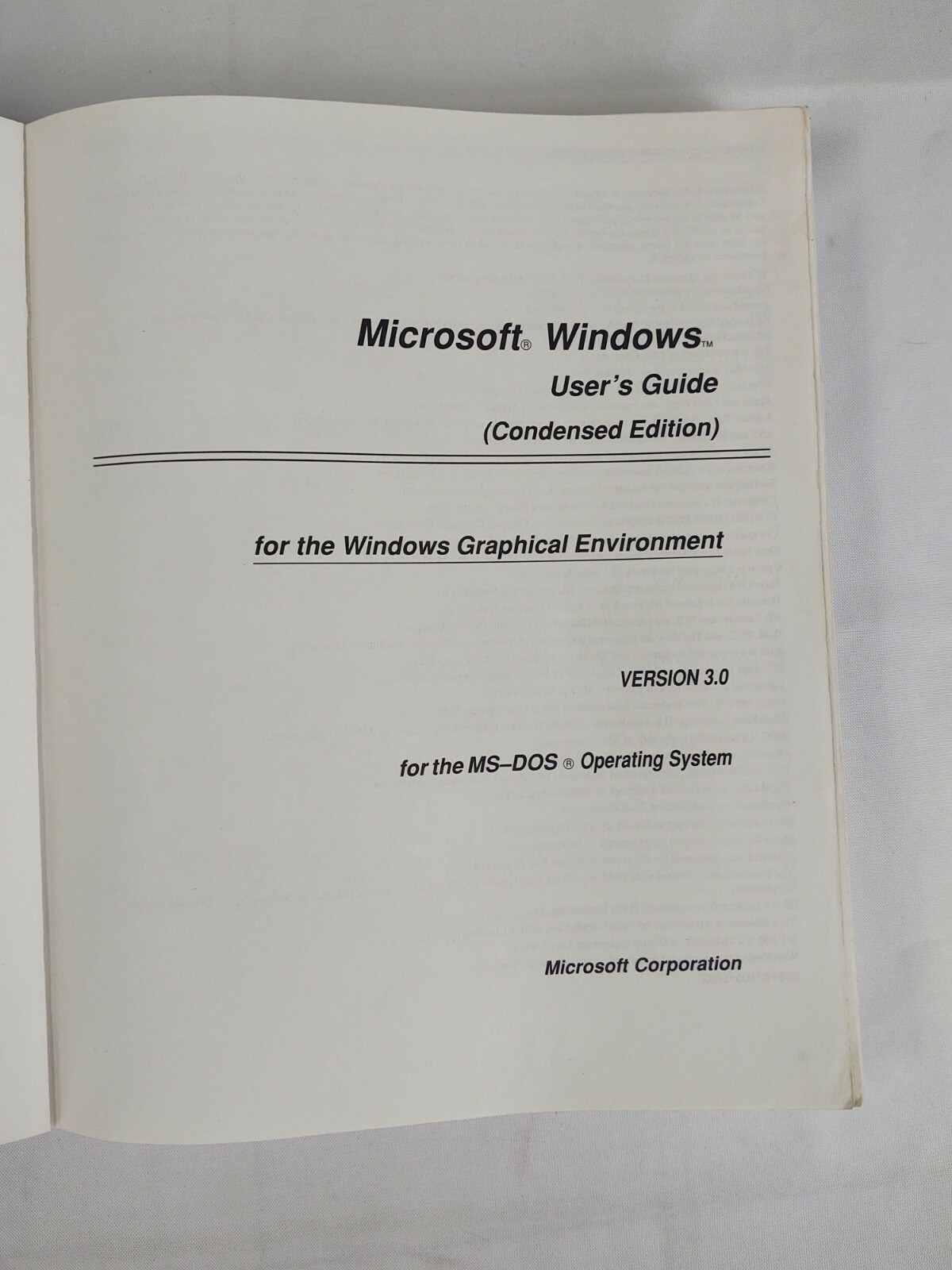 Vtg 1990 Goldstar Microsoft Windows Graphical Environment Condensed Users Guide