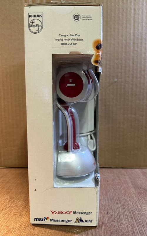 Philips Web Cam Camera Video Chatting Gaming SPC600NC