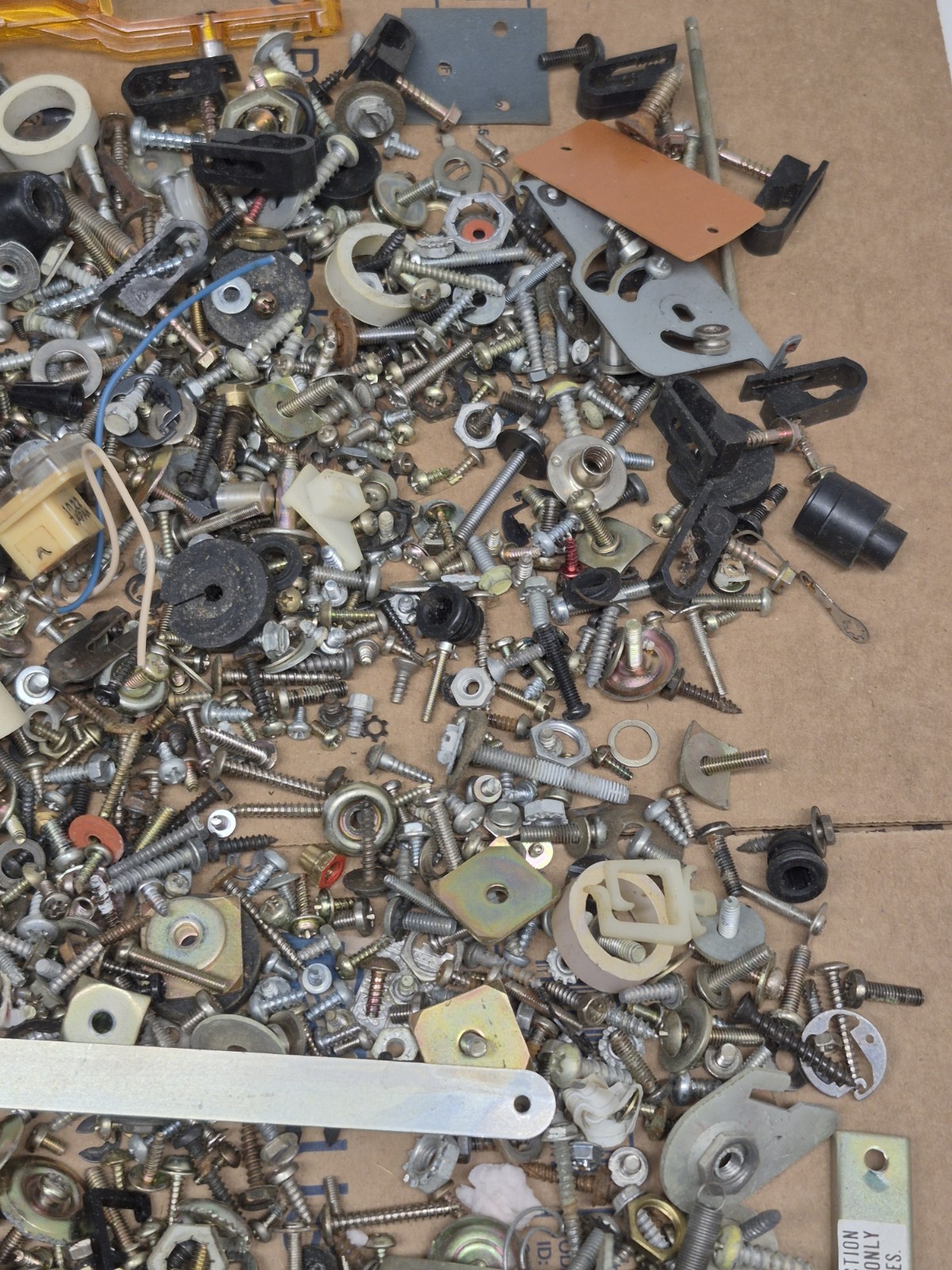 Large Turntable And Stereo Replacement Parts Lot Nuts Bolts Knobs Spindles