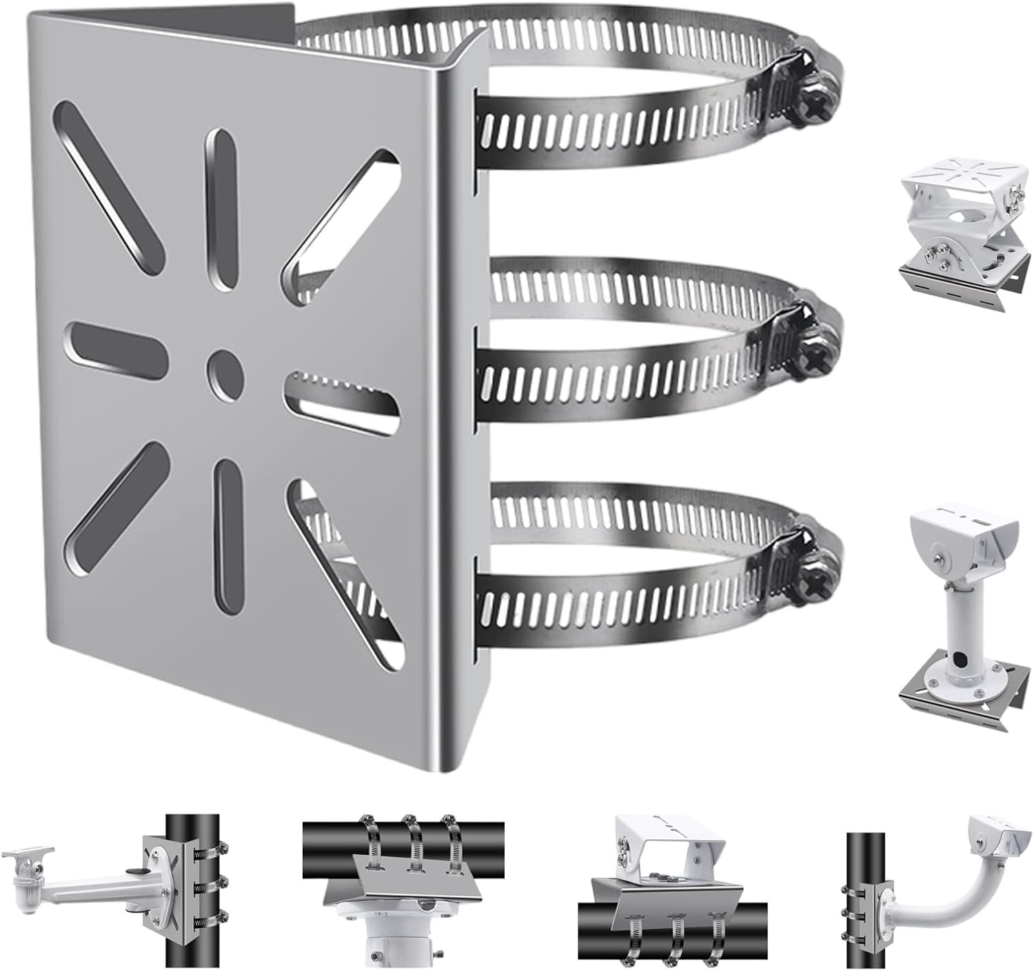 Stainless Steel Universal Wall Mounting Bracket for CCTV Cameras & AP Devices