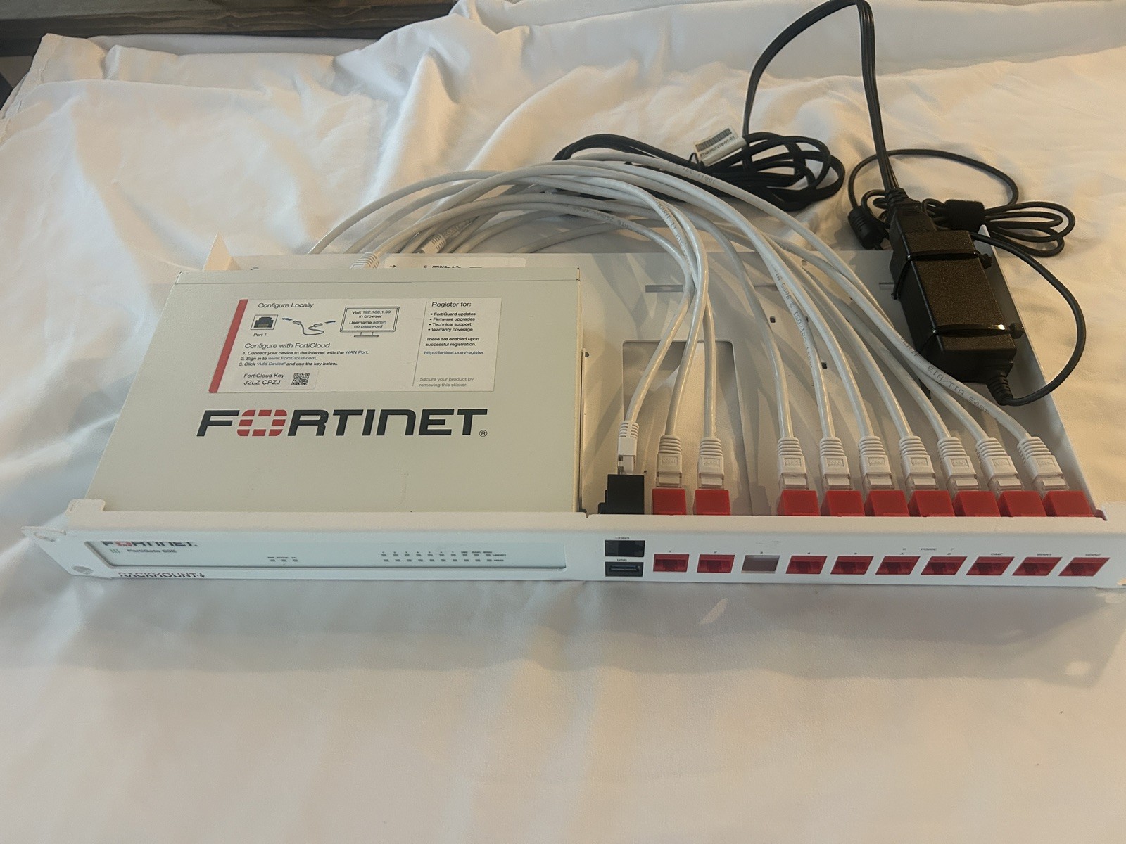 Fortinet Fortigate 60E Network Security Firewall FG-60E Rack Mount Combo