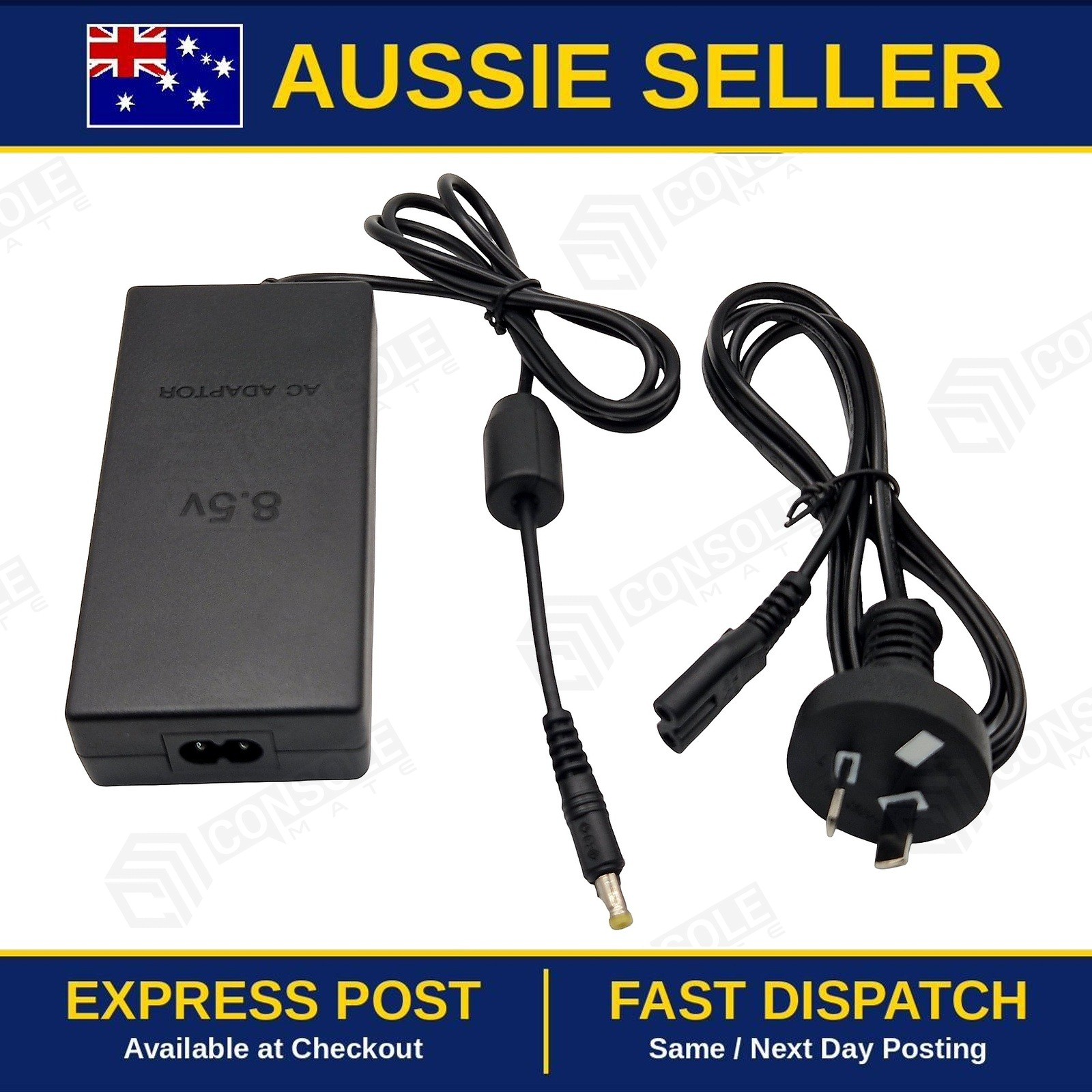 AC Power Supply Adapter for PS2 Slim Slimline | 8.5V | AU 2-Pin Plug | New