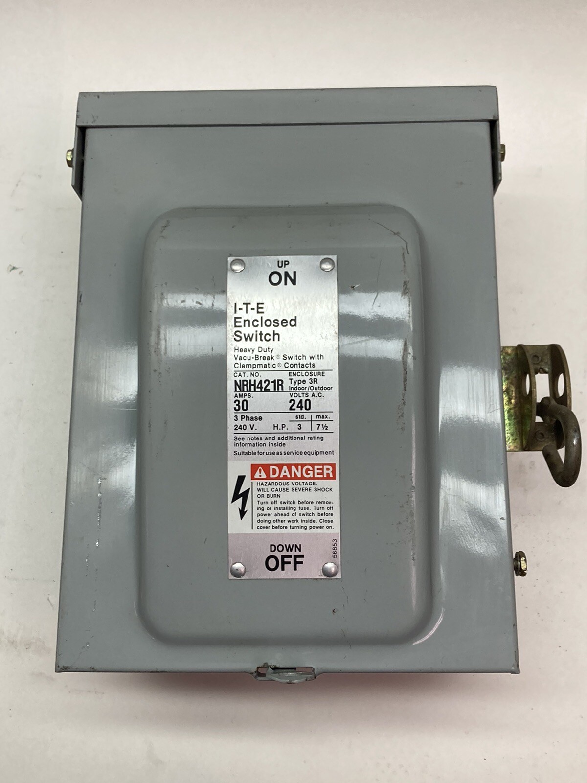 Siemens,NRH-421R,I-T-E Enclosed Safety Switch
