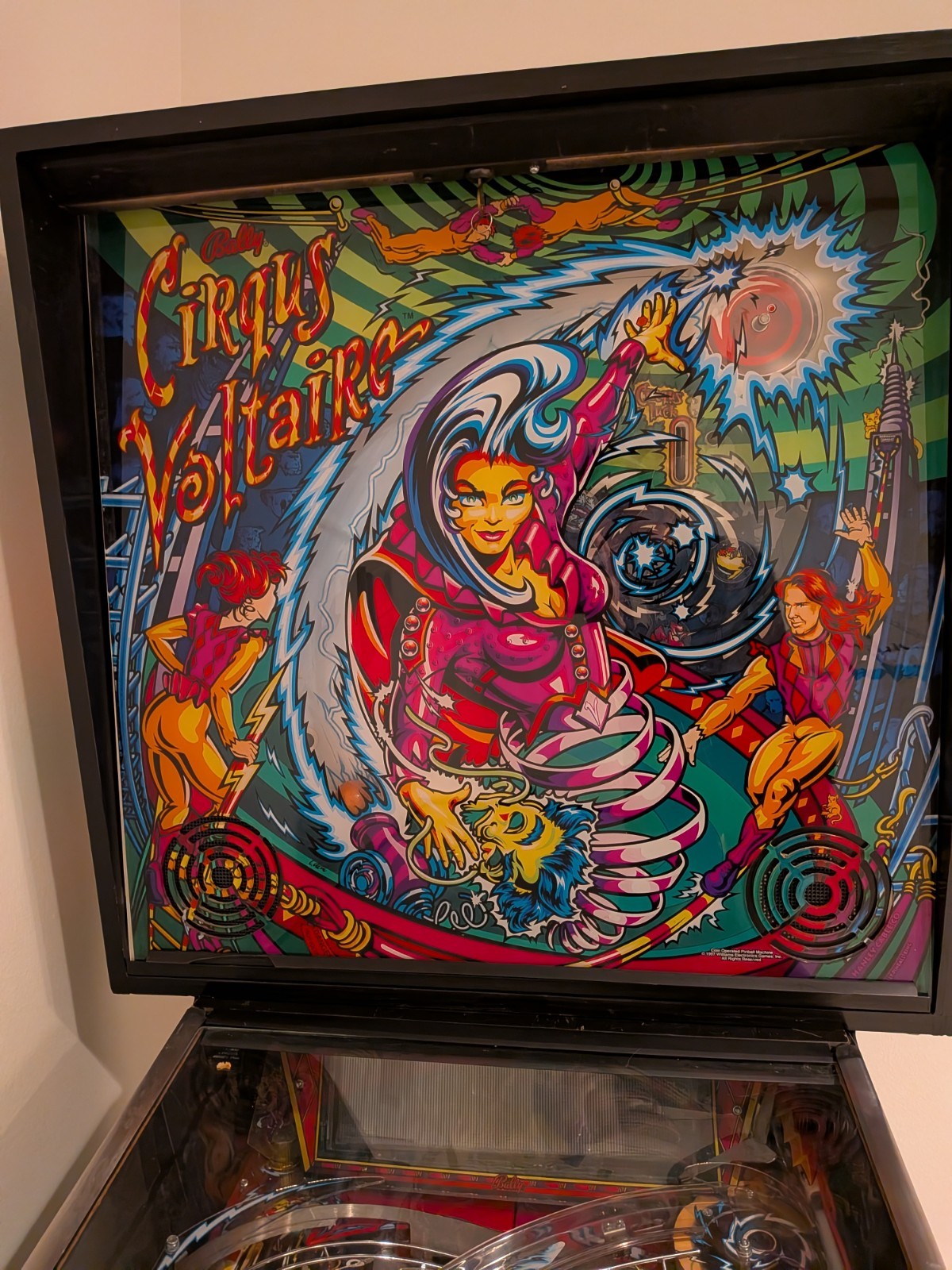 Rare Cirqus Voltaire Pinball Machine Bally