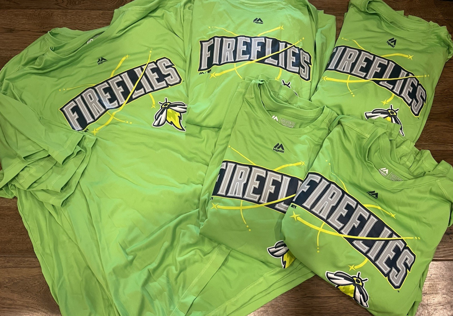 MiLB Majestic Cool Base Columbia Fireflies Adult Team Lot of 14 -NEW