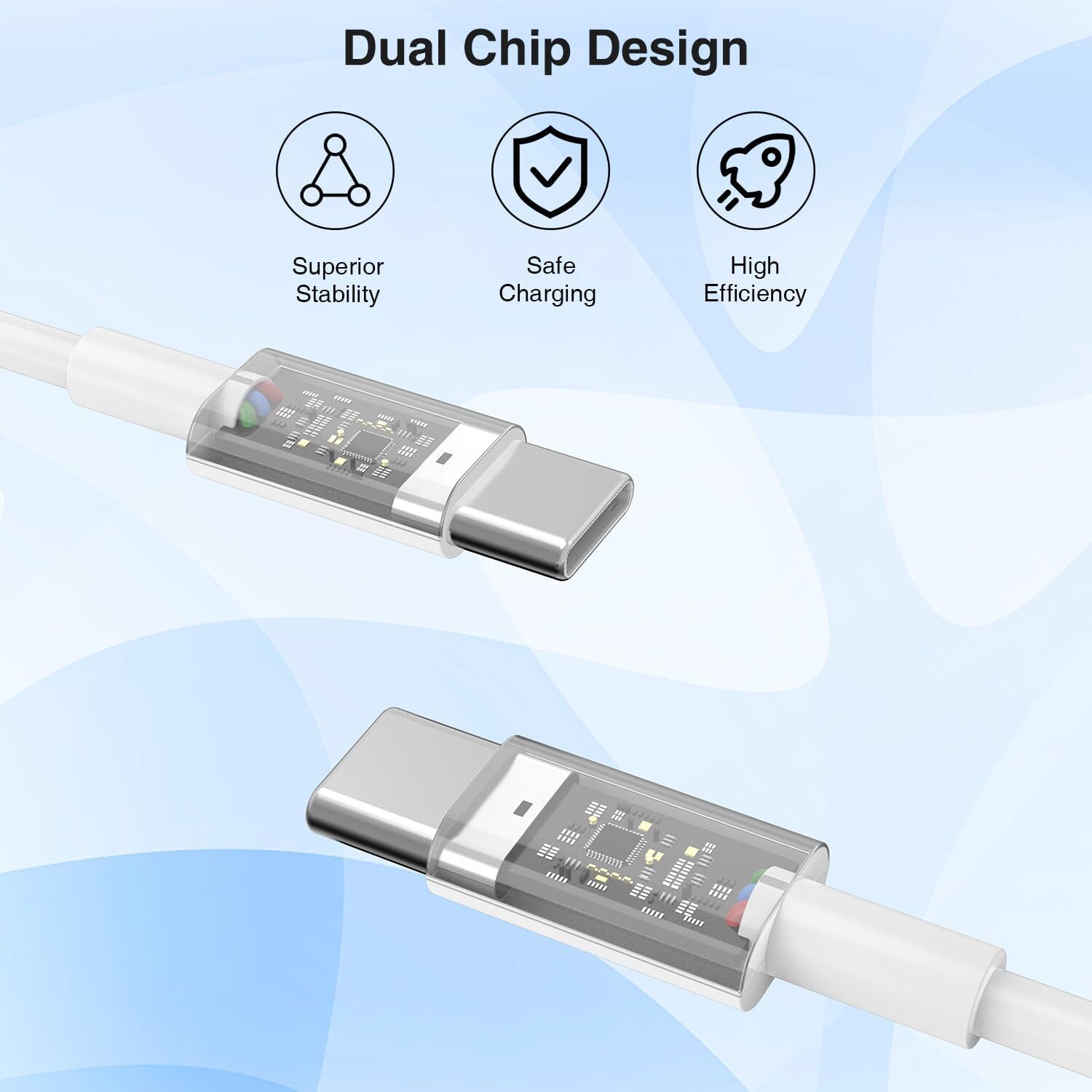 3FT USB-C to USB-C Cable Fast Charger Type C to Type C Free Shipping