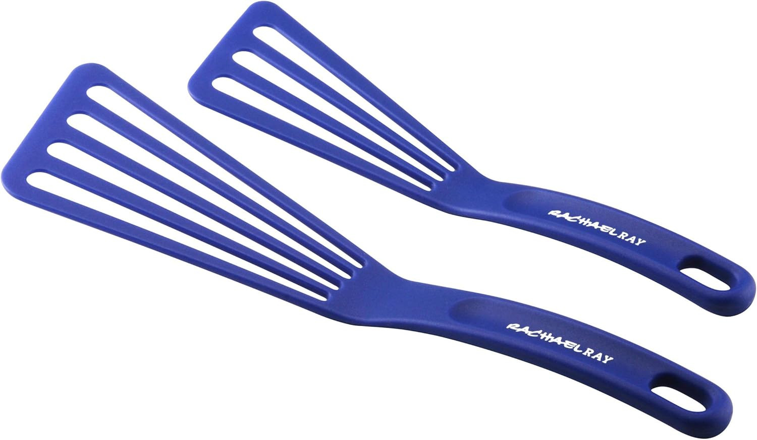 Nylon Cooking Utensils Set - 2 Blue Spatulas, 10" & 12