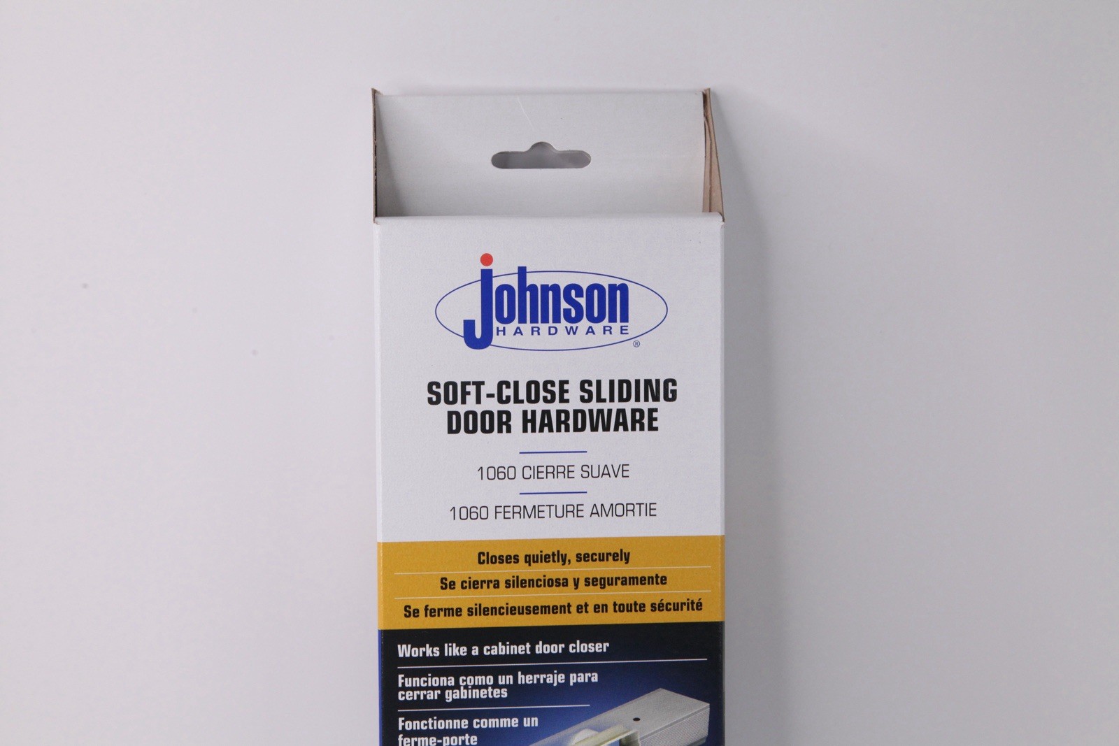 JOHNSON HARDWARE 1060 SOFT - CLOSE SLIDING DOOR HARDWARE HANGER