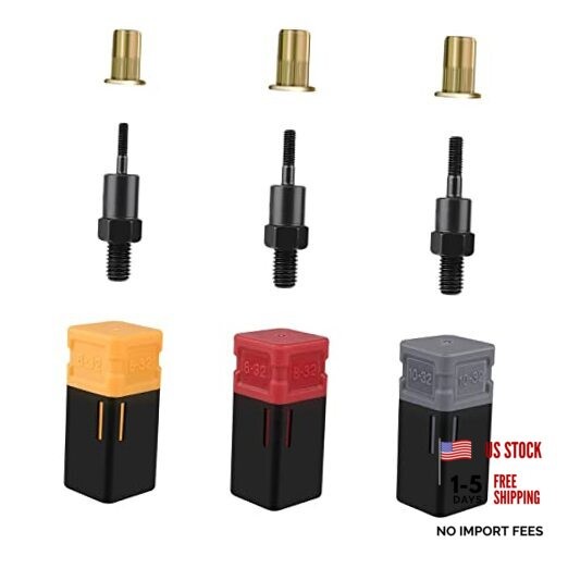 GIANTISAN Rivet Nut Mandrels Set, Including 6-32 8-32 10-32 and 30 Rivnuts,