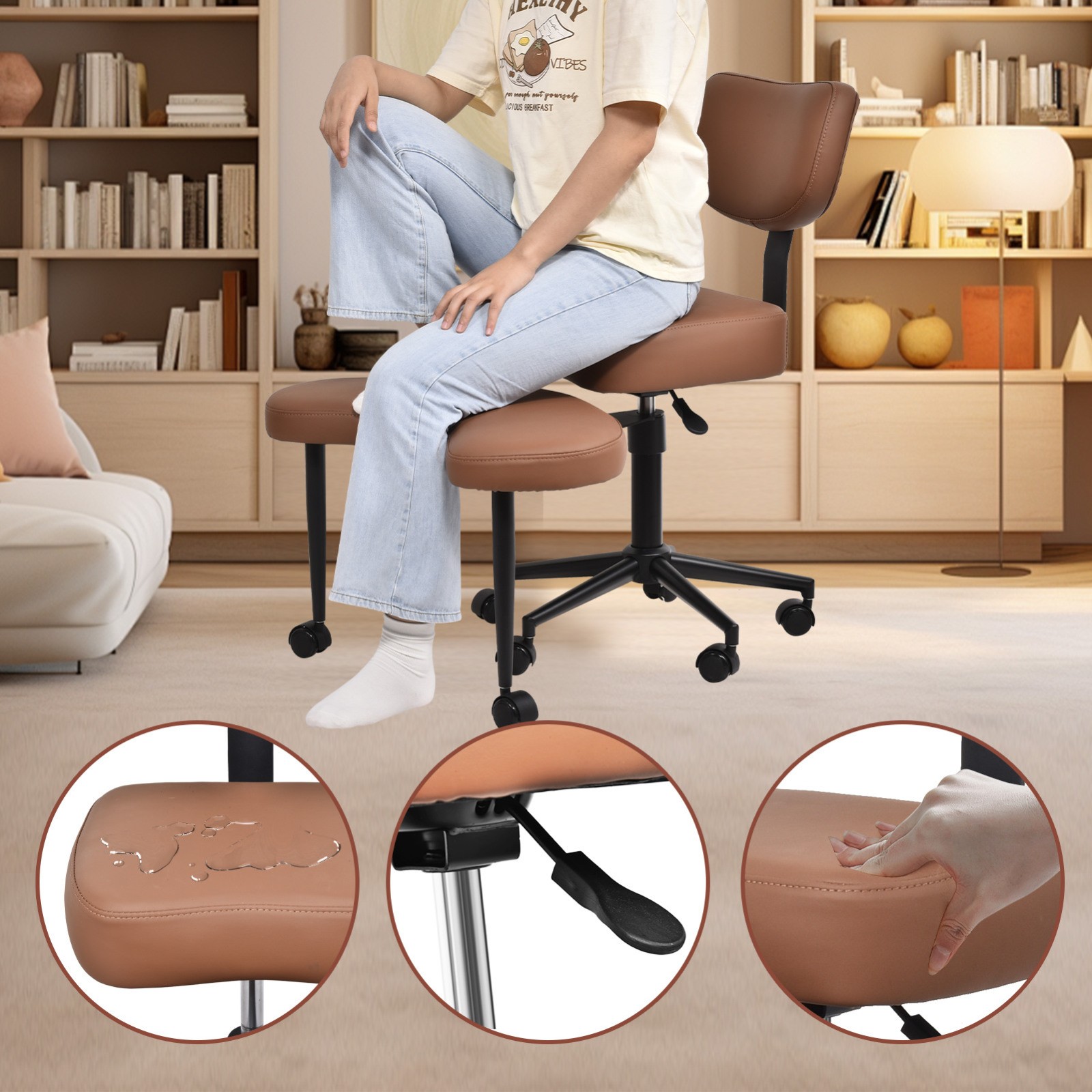 Meditation Cross Legged Armchair, ADHD Chair, Criss Cross Chair for Home Office