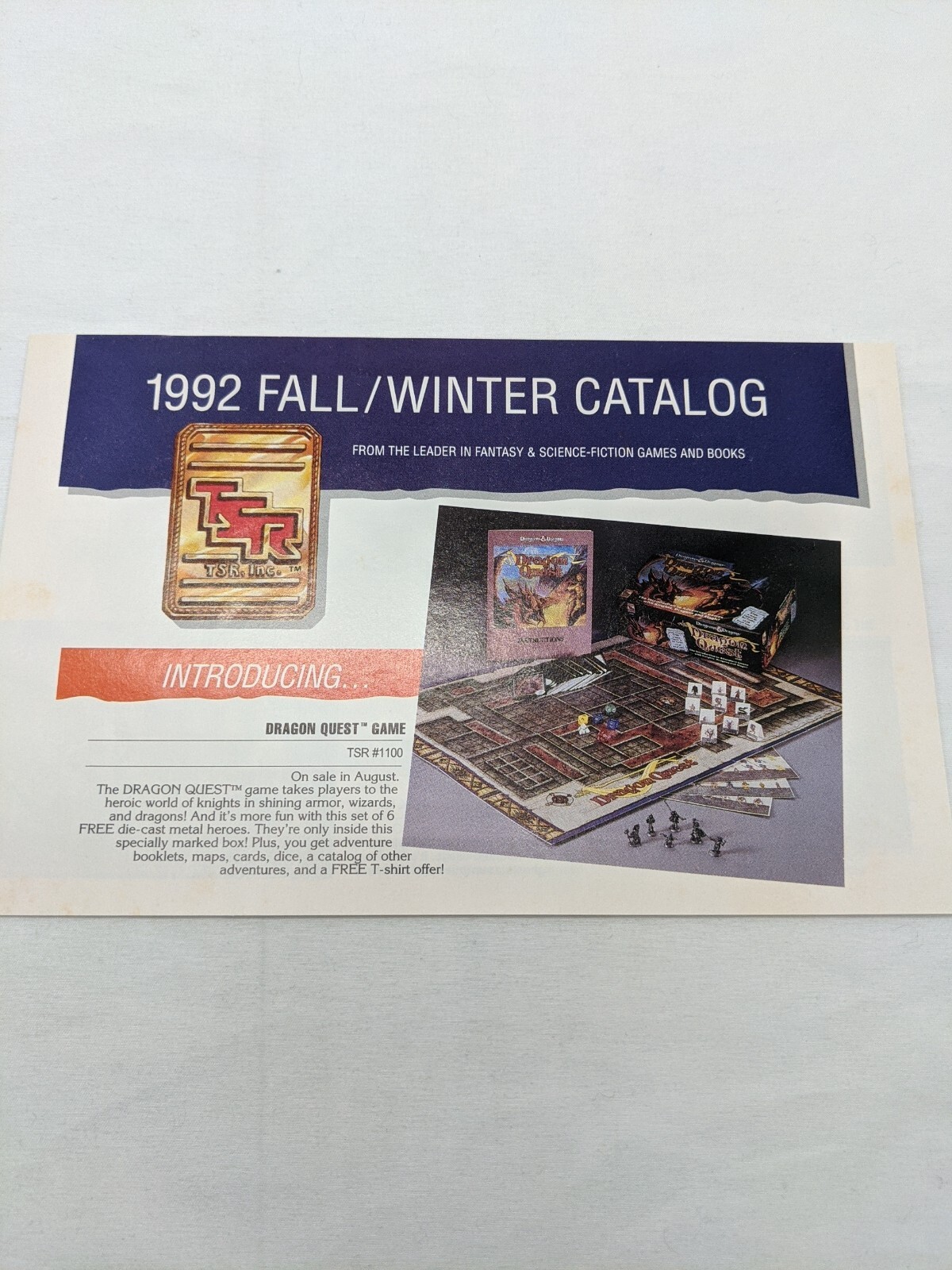 TSR 1992 Fall Winter Catalog
